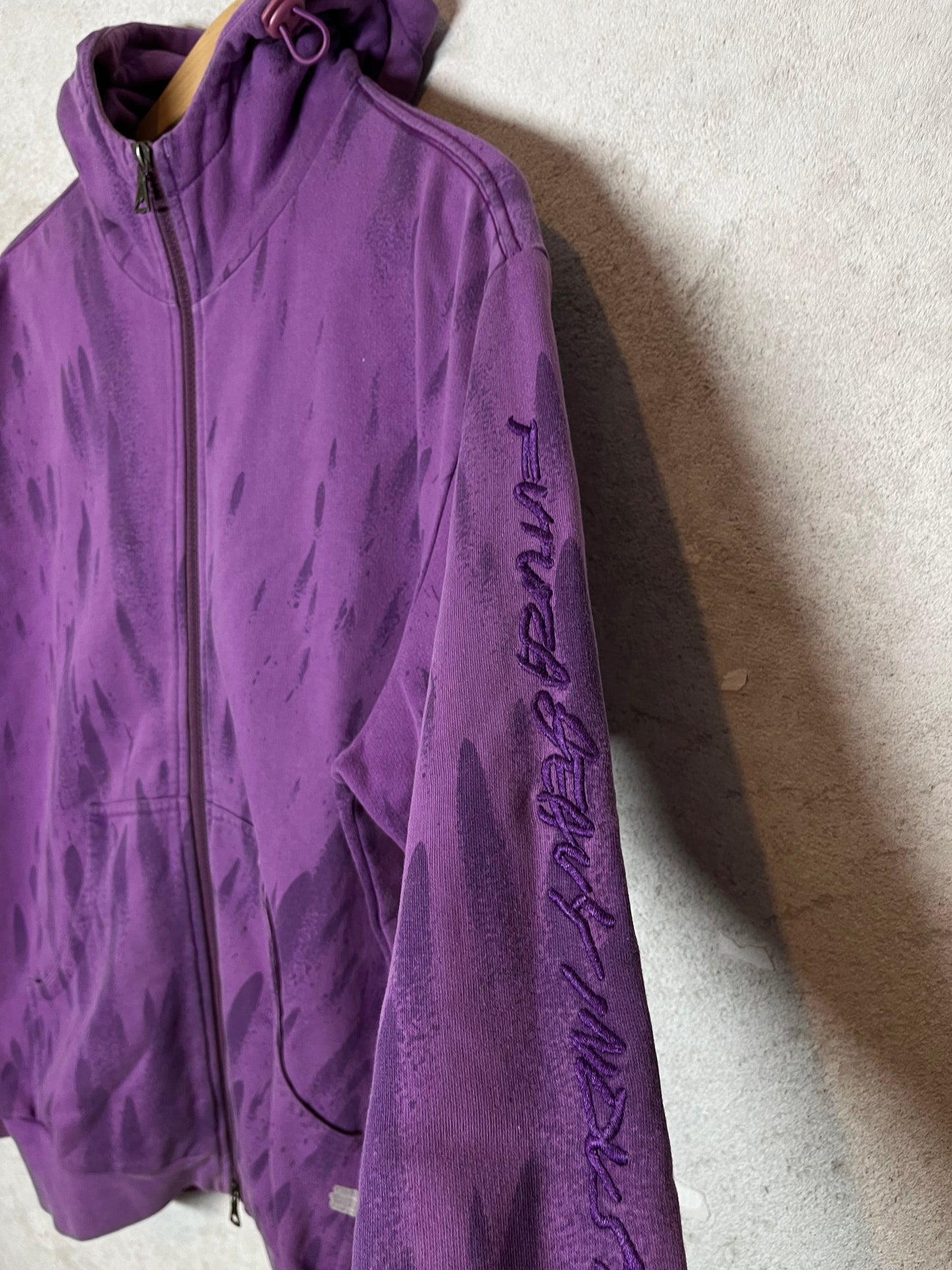 Maharishi x Futura purple rain hooded vest sweater - M