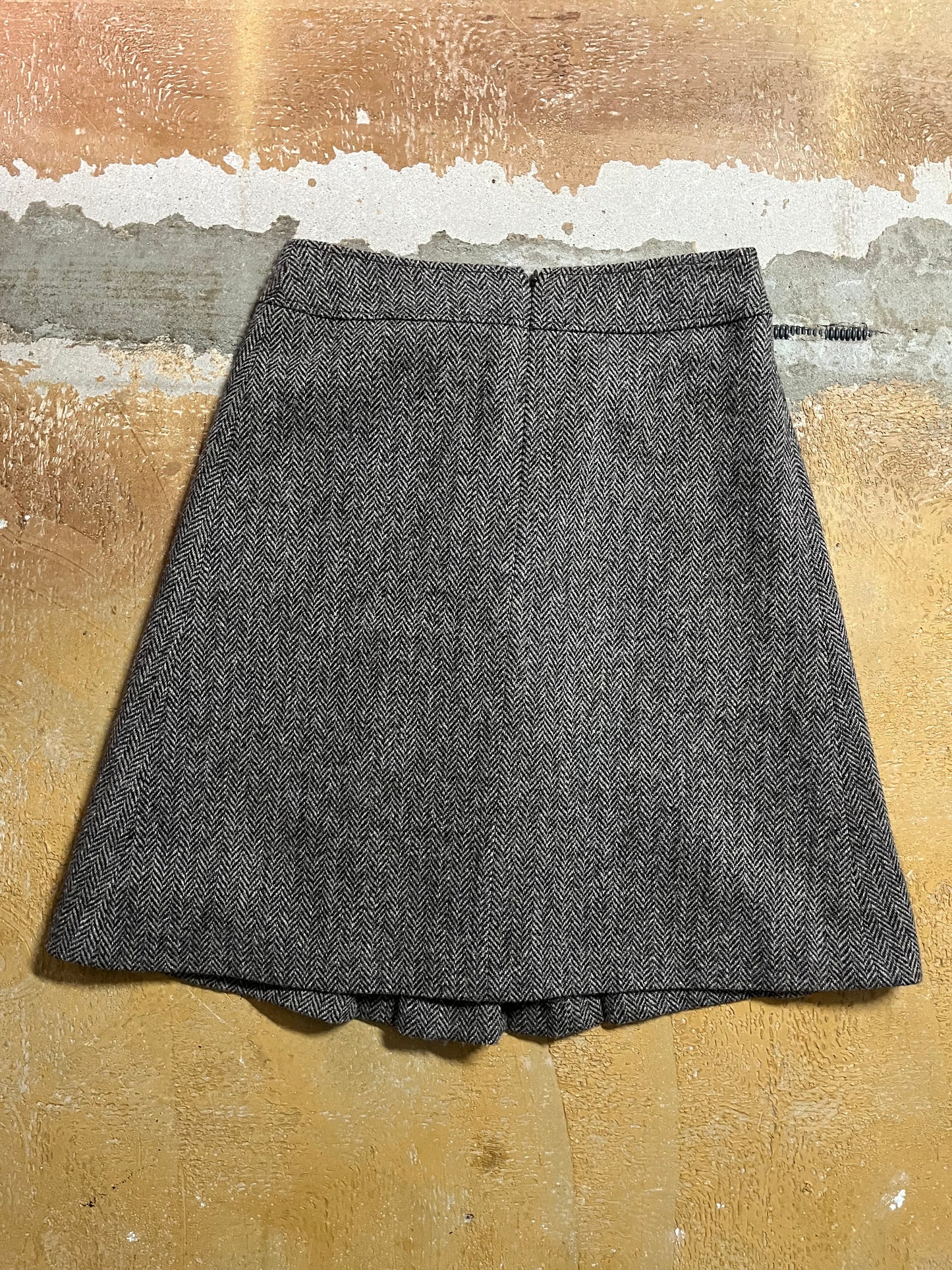 Celine wool skirt with metal buckle - S