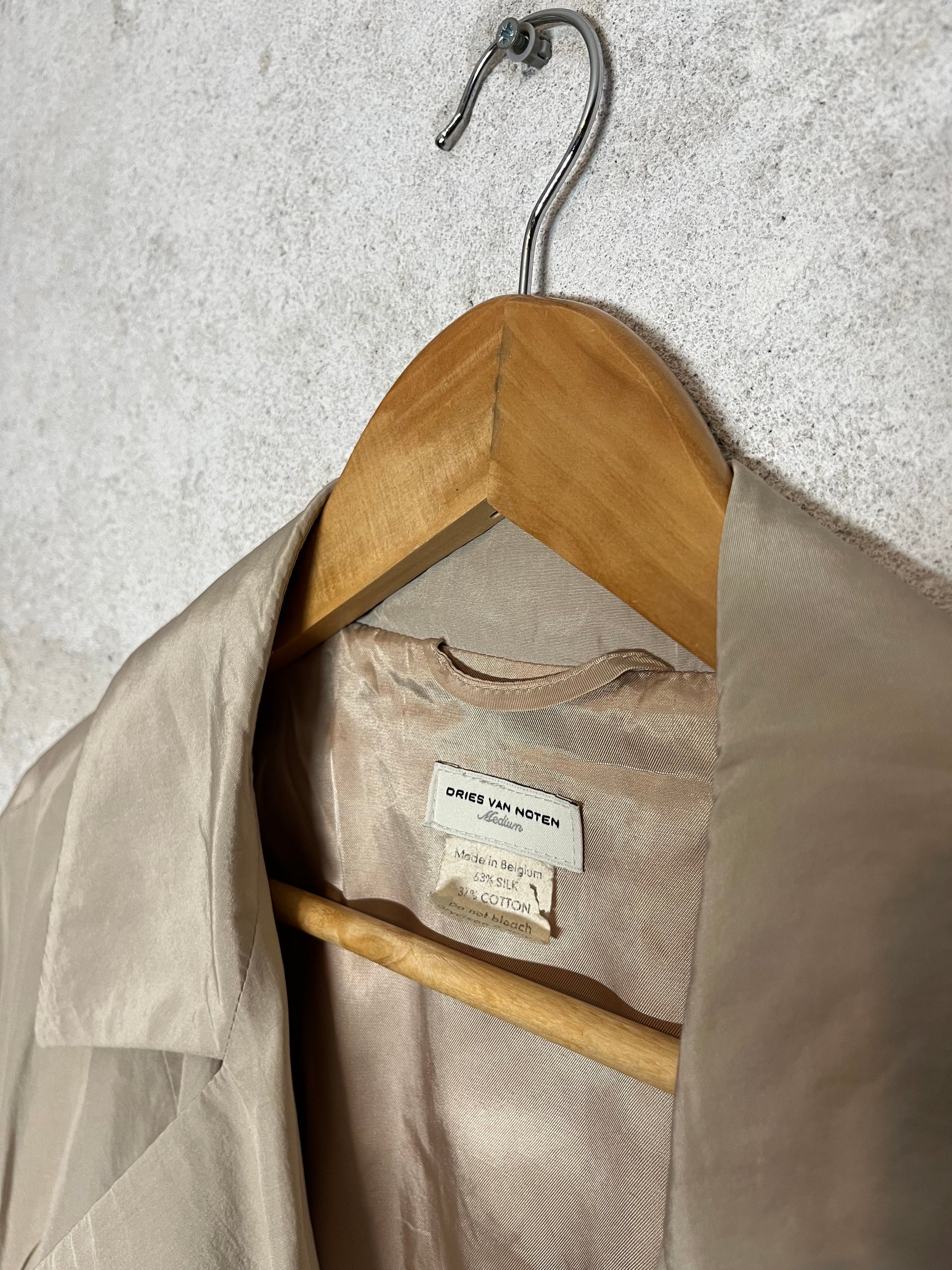 Dries van Noten Silk Cotton trenchcoat - M