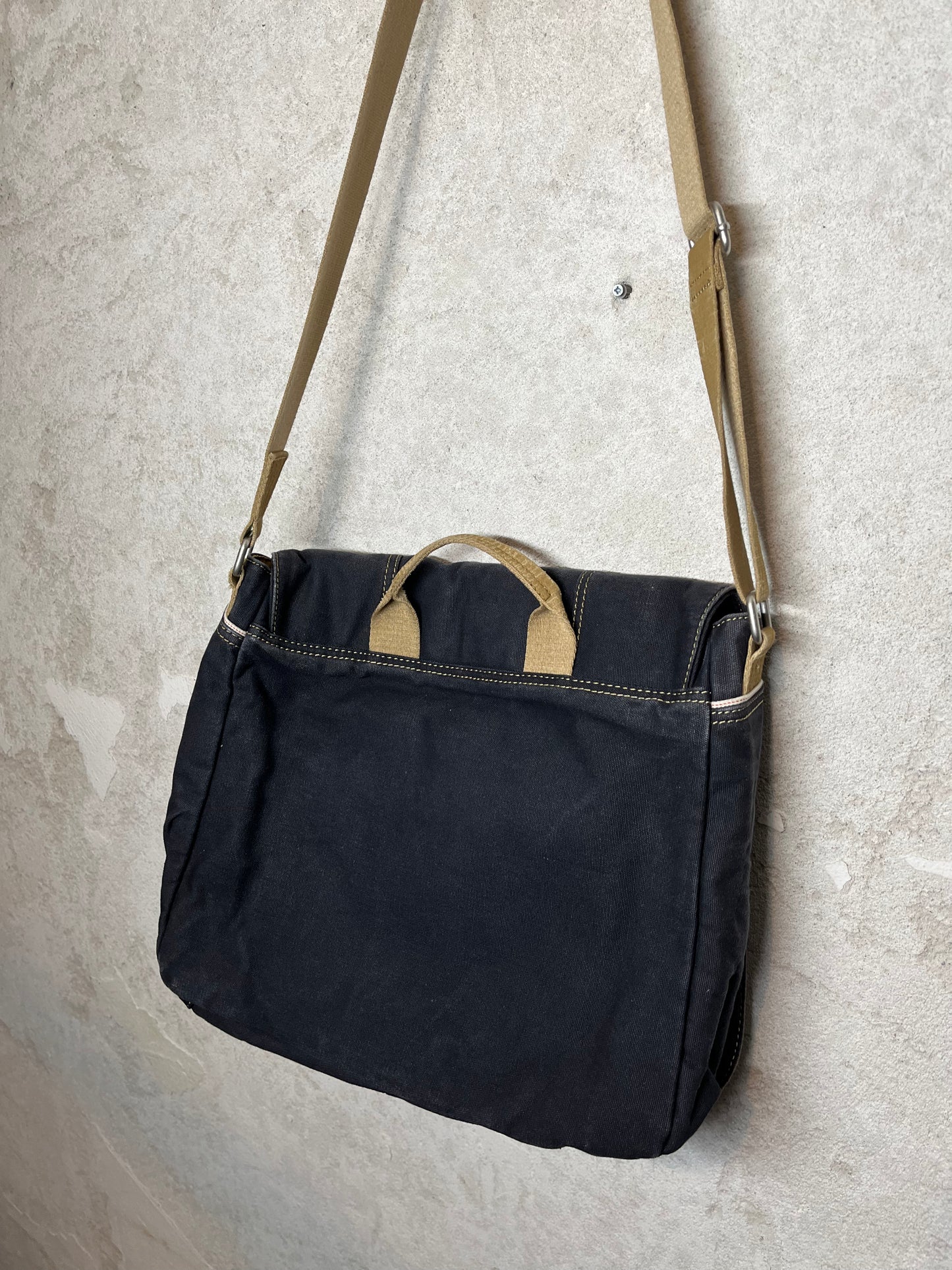 Diesel vintage canvas tote side bag