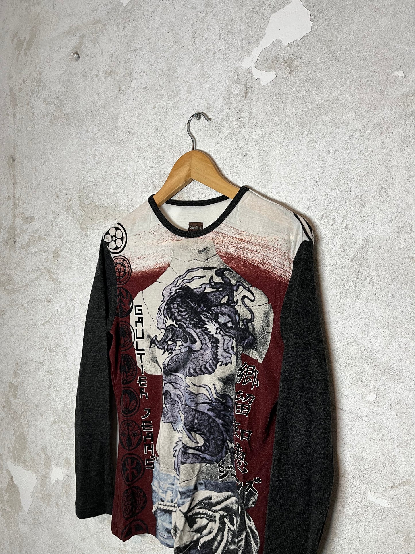 Jean Paul Gaultier rare dragon mesh top - M