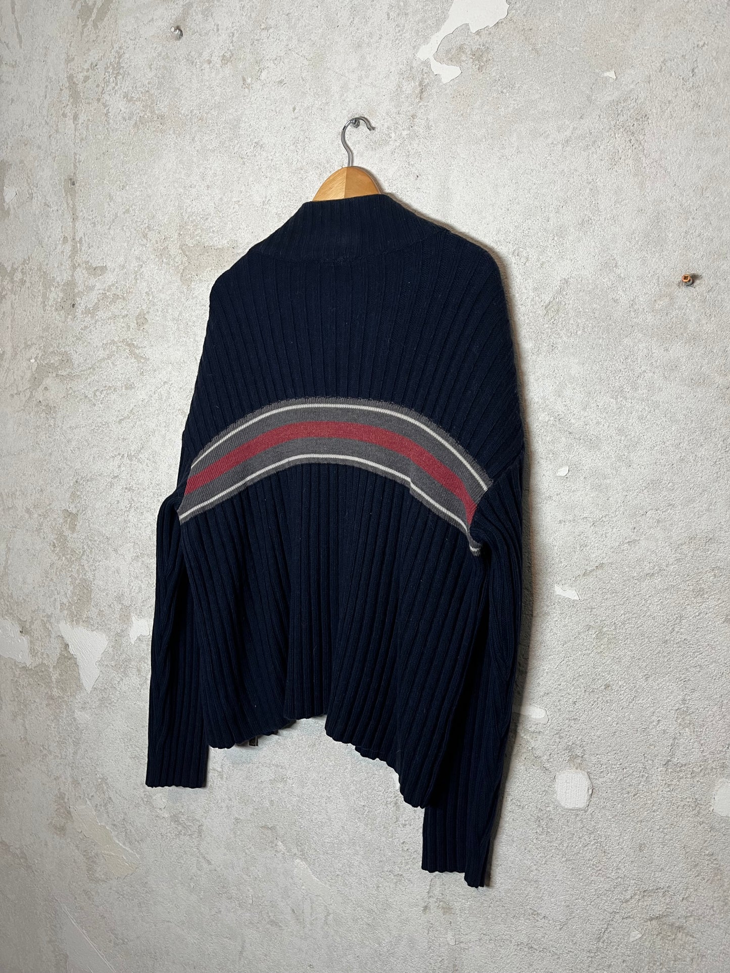 Dolce & Gabanna vintage 2000s y2k designer zip-up knit sweater - L