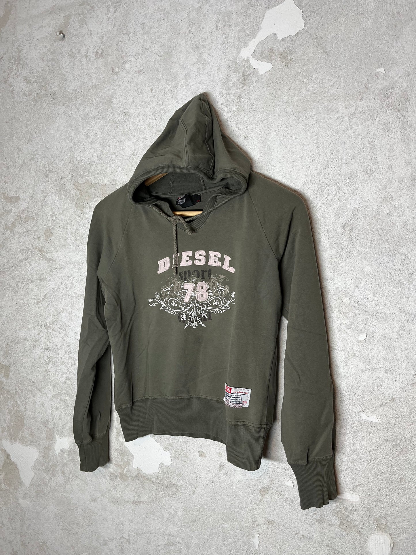 Diesel hoodie 2000s sweatshirt y2k