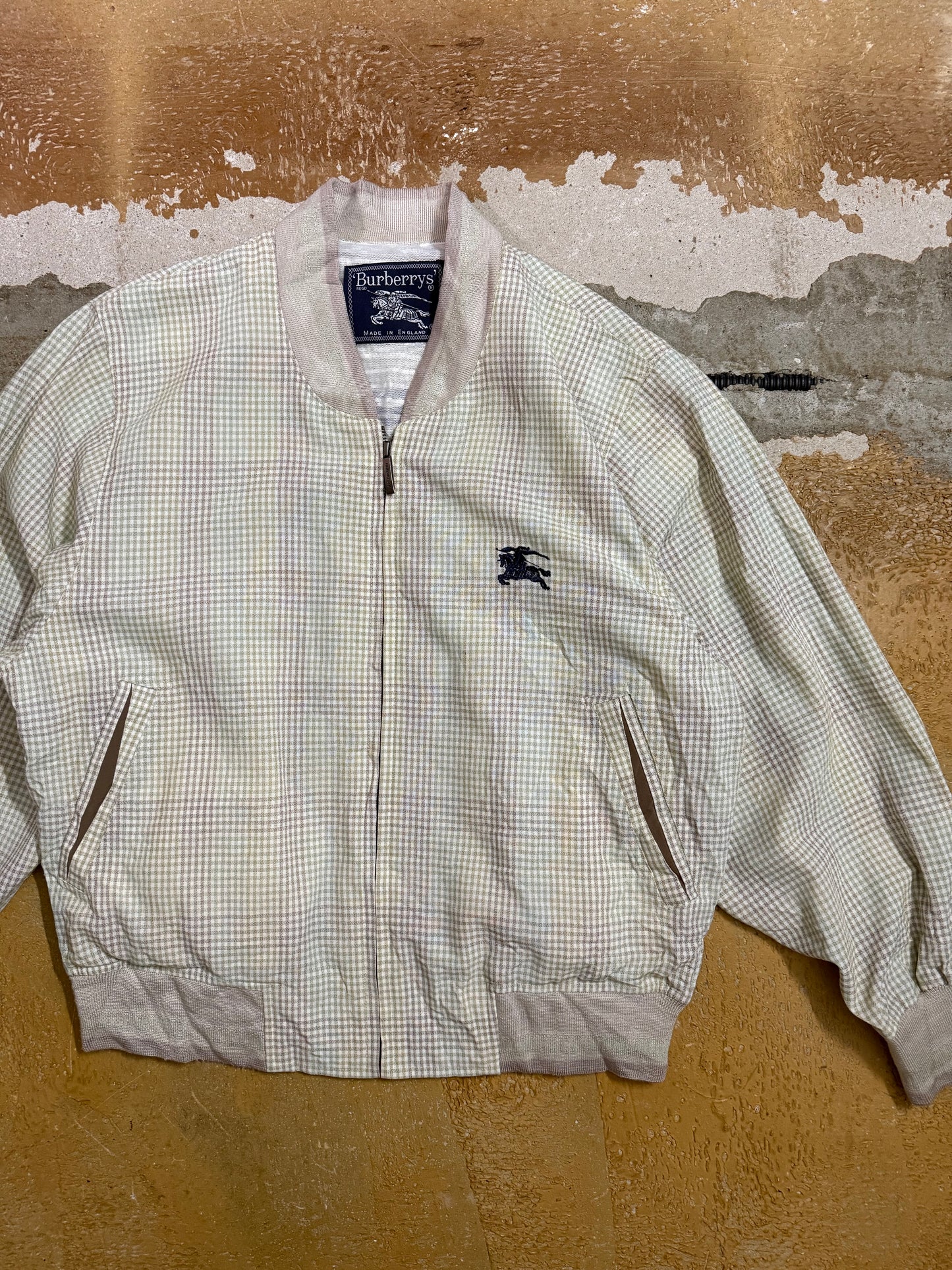 Burberry vintage prorsum embroidered harrington jacket - S