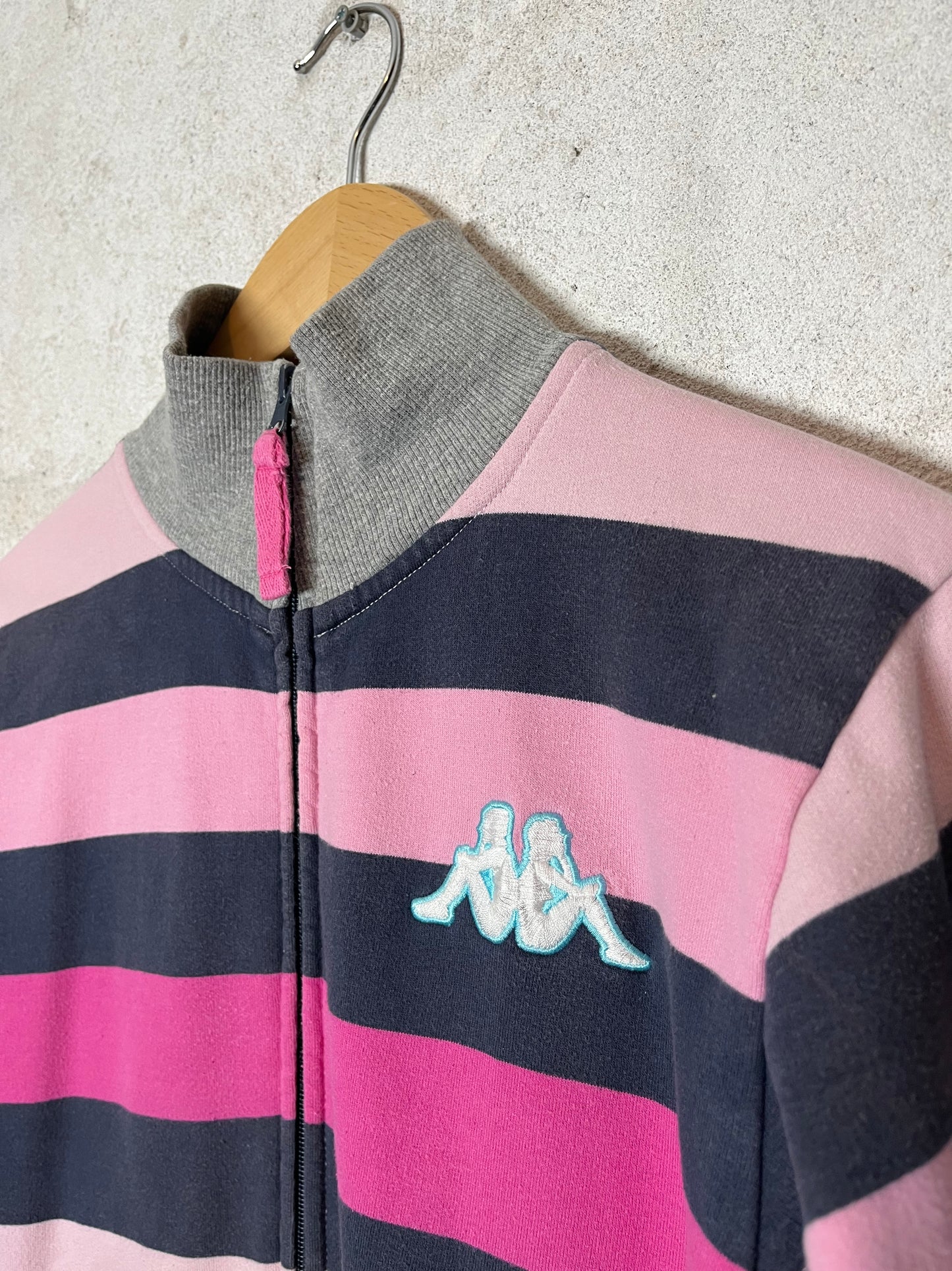 Kappa vintage retro zip-up sweater - L