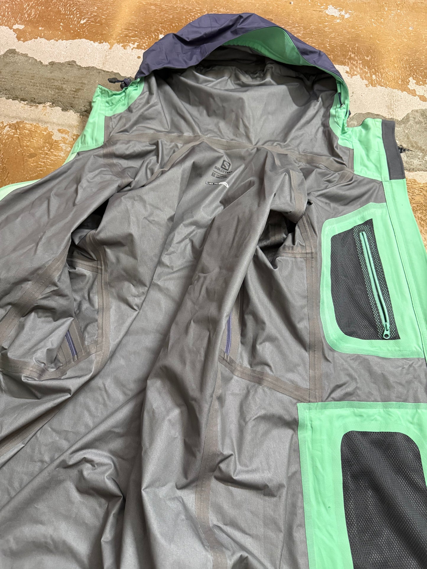 Salomon Clima Pro Storm rain jacket armpit zipper - M
