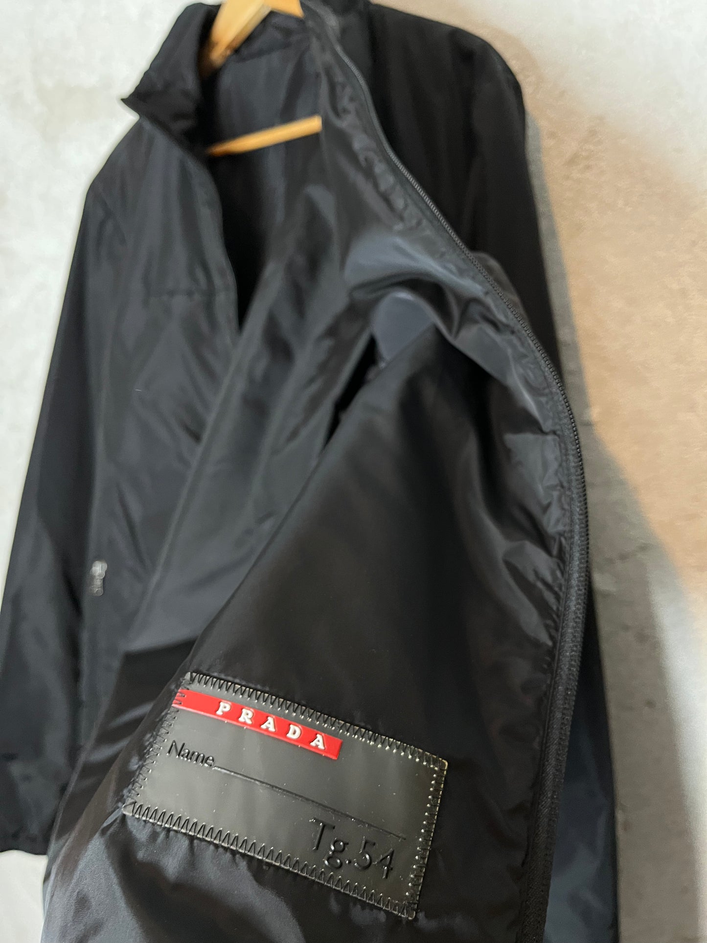 Prada 90s nylon jacket red label detail - XL