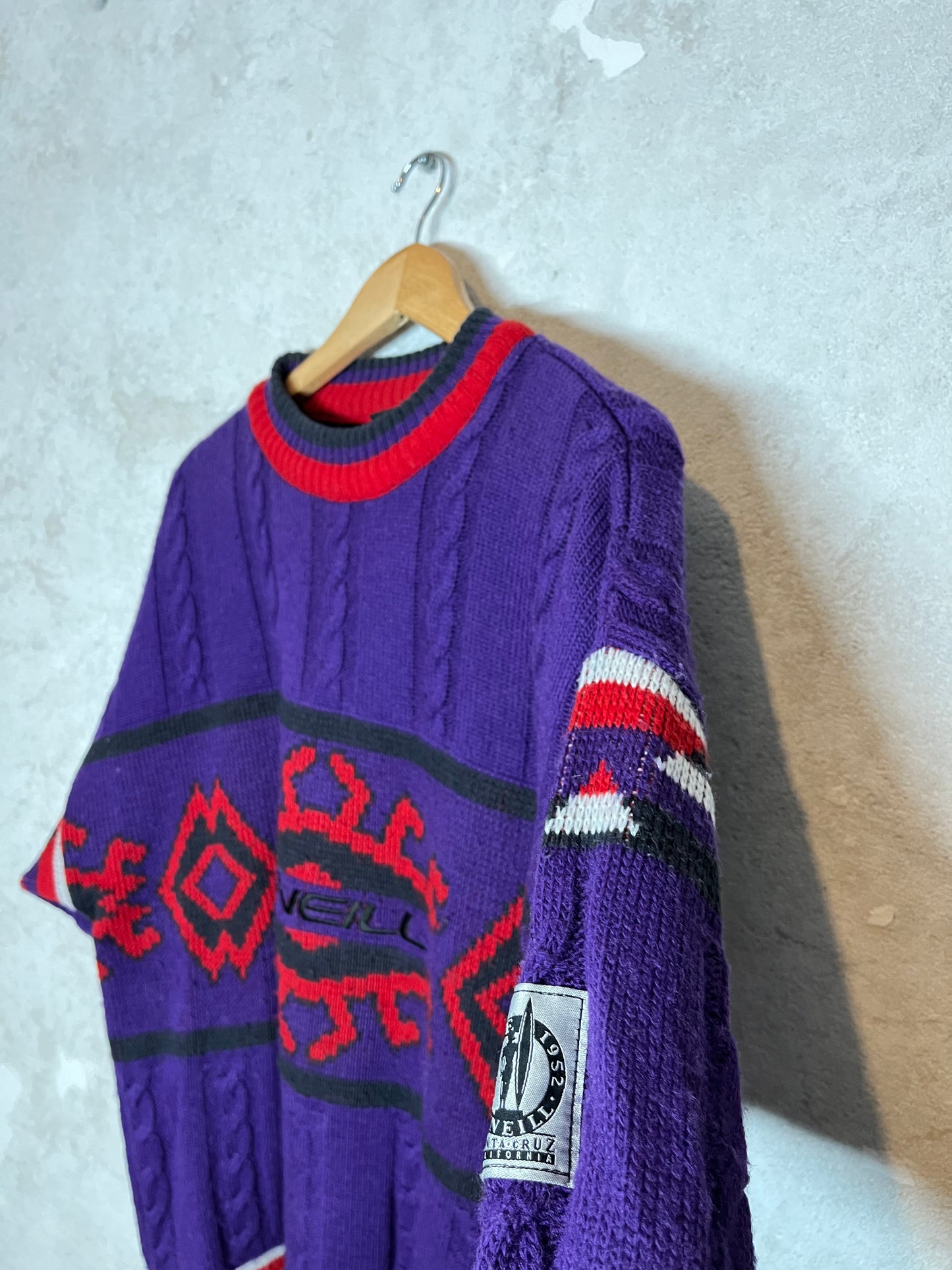 O’neill vintage 90s heavy knit ski snowboard sweater - XL