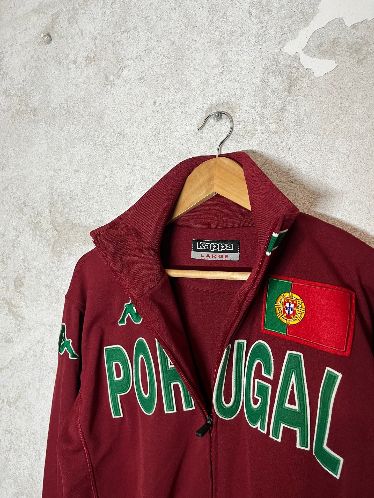 Kappa vintage Portugal zip-up sweater - L