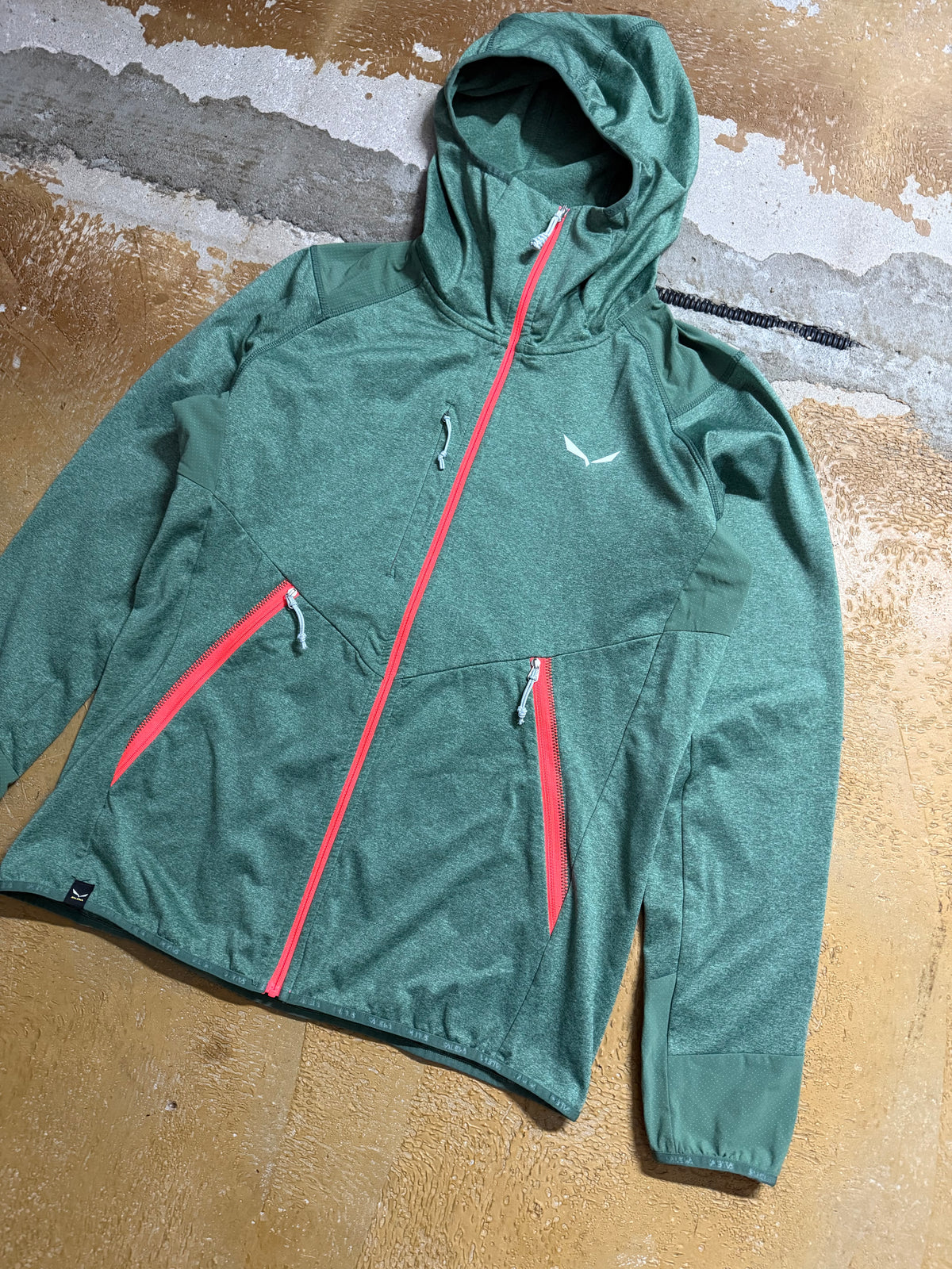 Salewa green fleece sweater - M