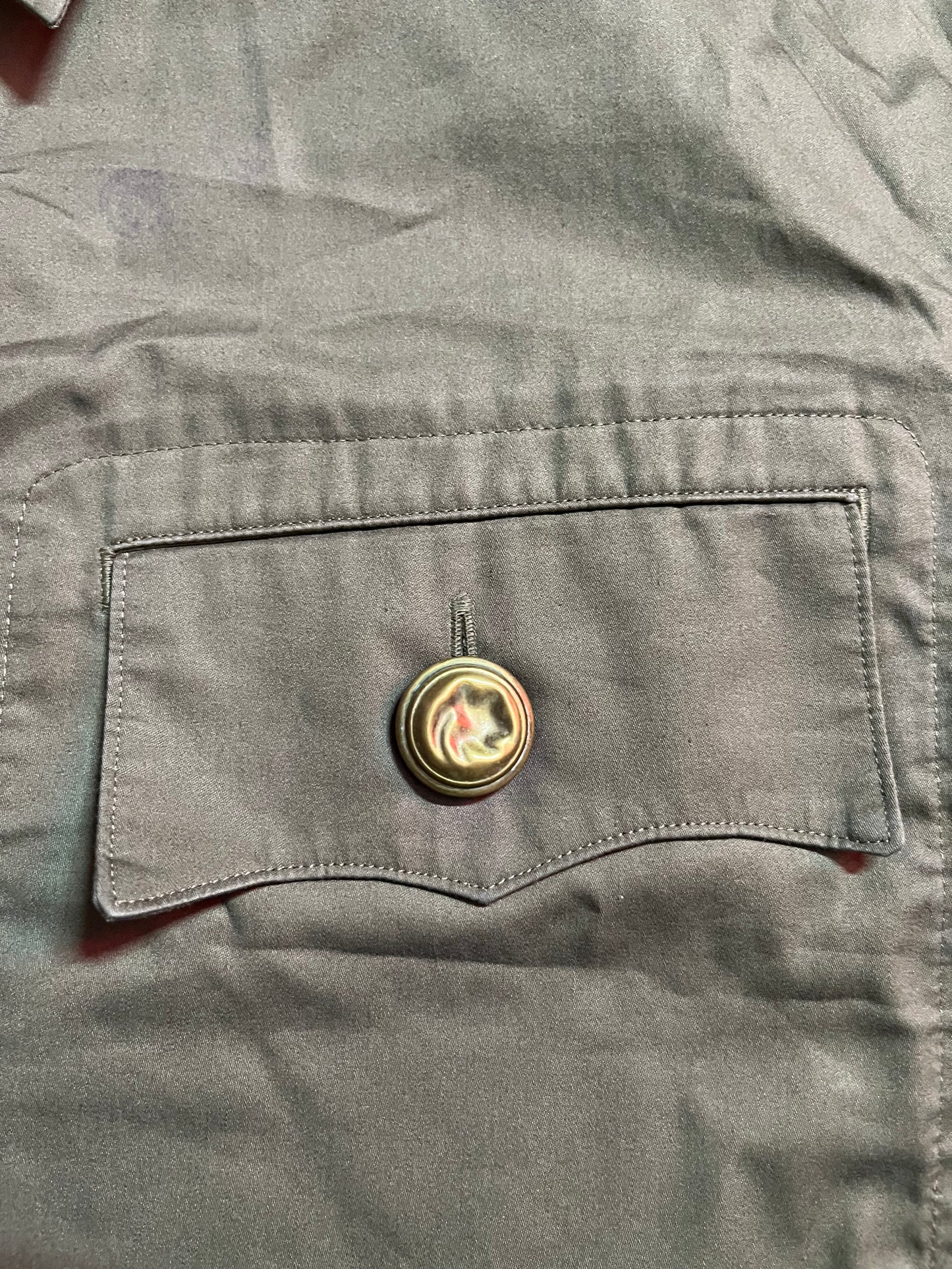 Comme des Garcons military khaki green polo shirt - M