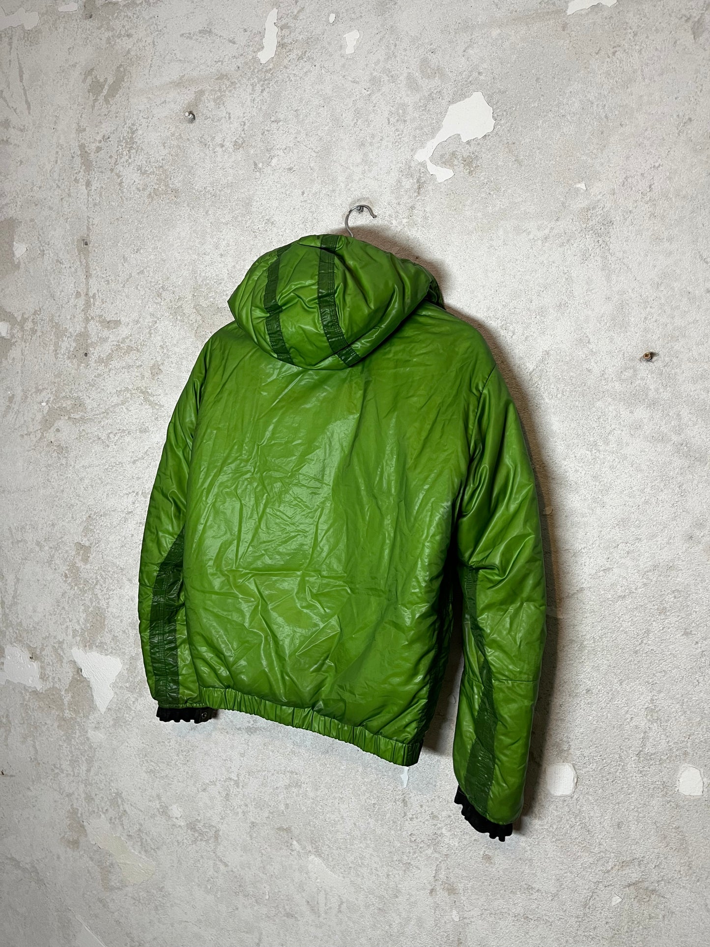 Stone Island 2007 mesh badge puffer down jacket - S