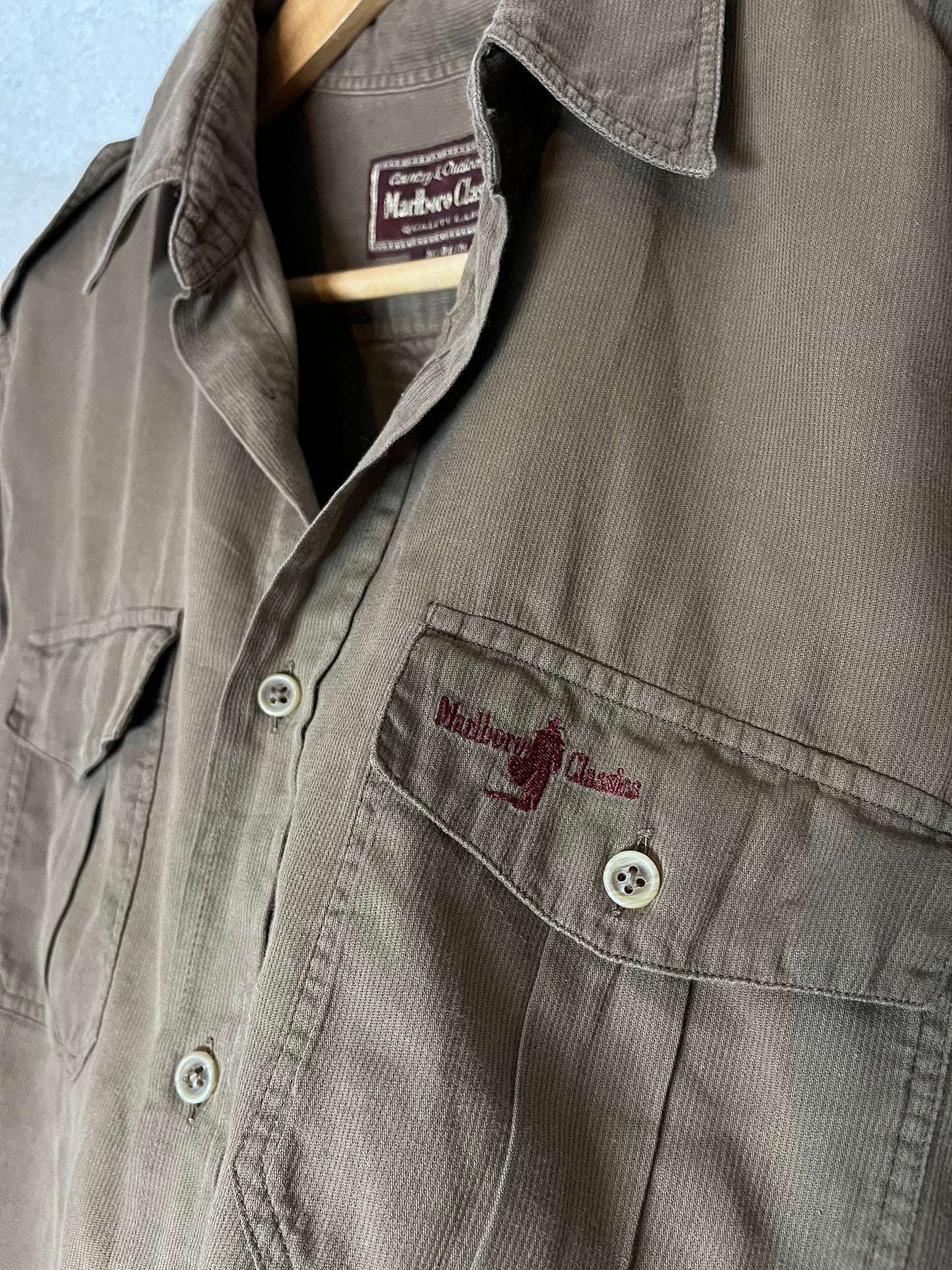 Marlboro classics corduroy overshirt - M