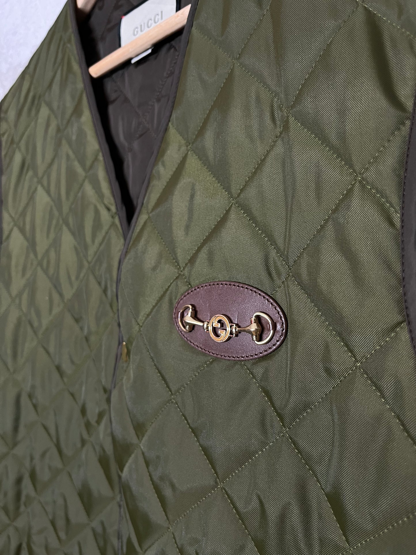 Gucci vintage quilted hunting bodywarmer gilet (RRP €1.750) - L