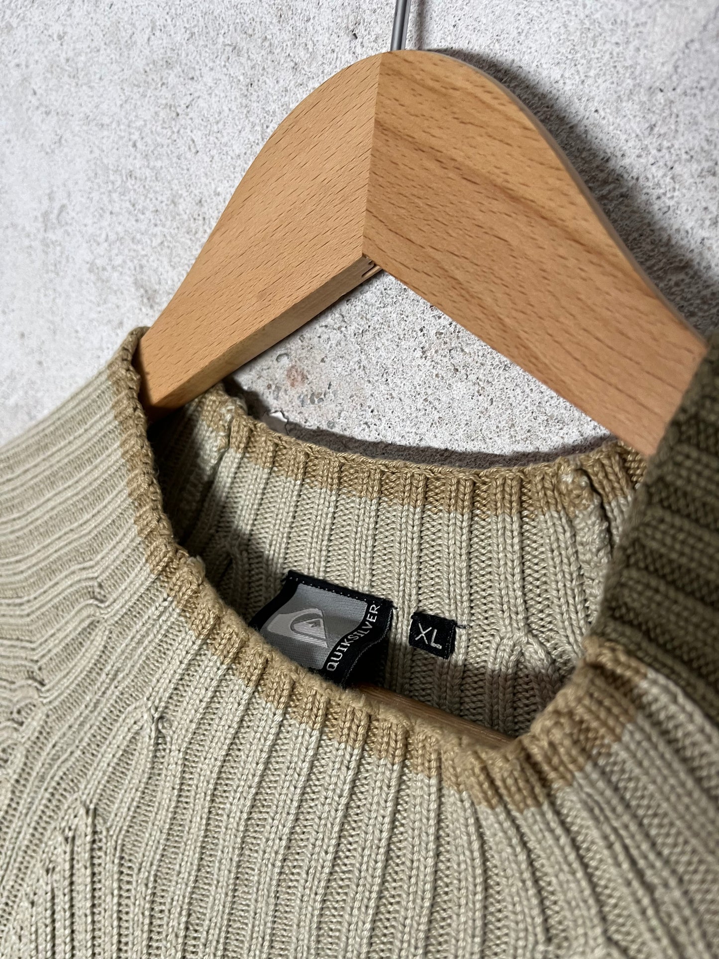 Vintage Quiksilver ribbed knit sweater - XL