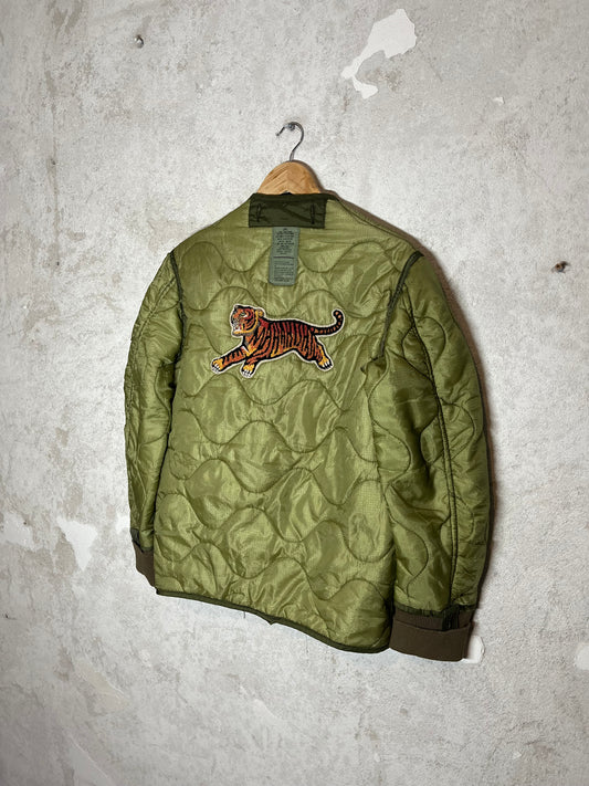 Maharishi vintage 2000s 90s retro upcycled liner tiger jacket 