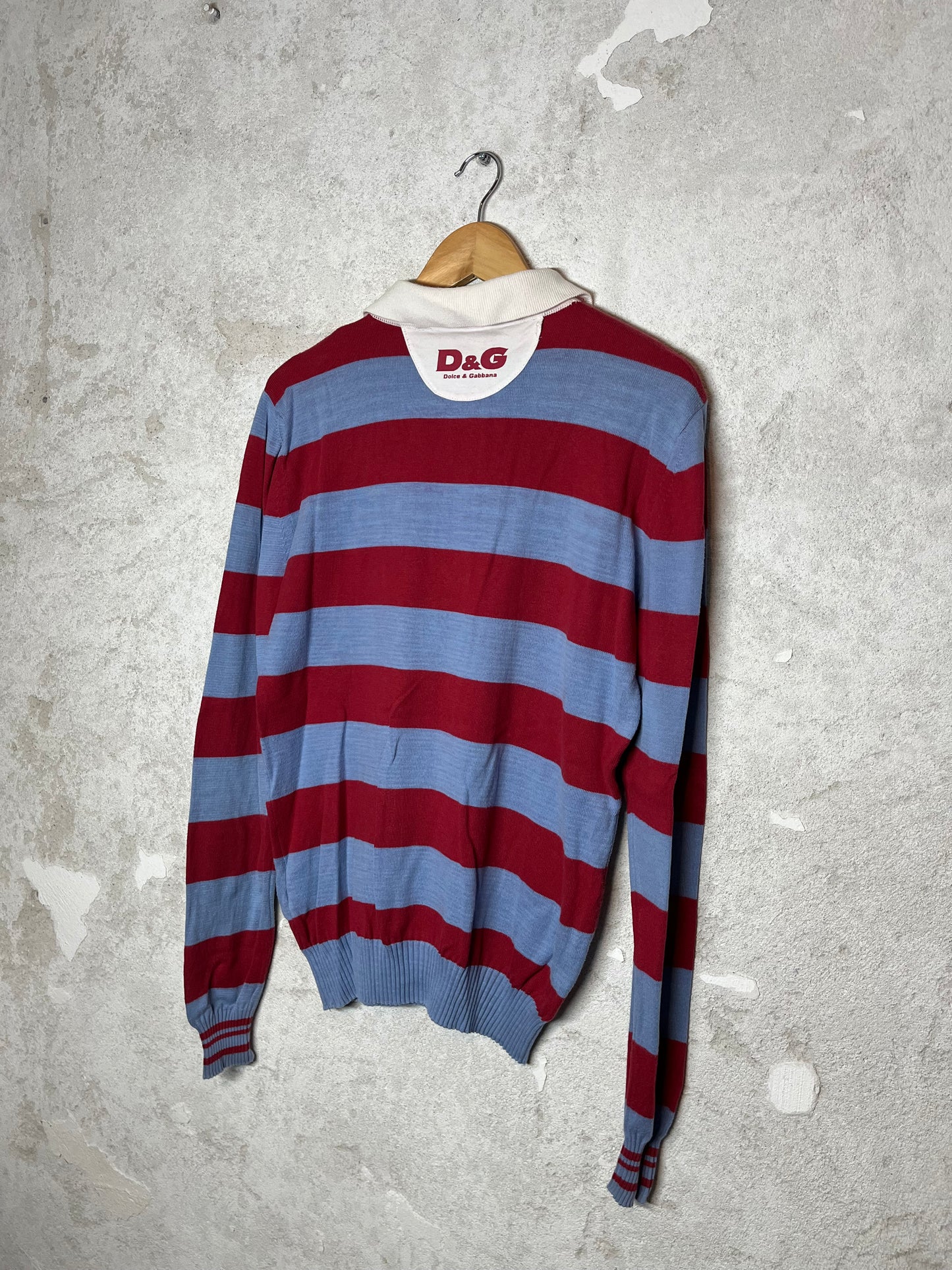 Dolce & Gabanna sweater longsleeve polo - M