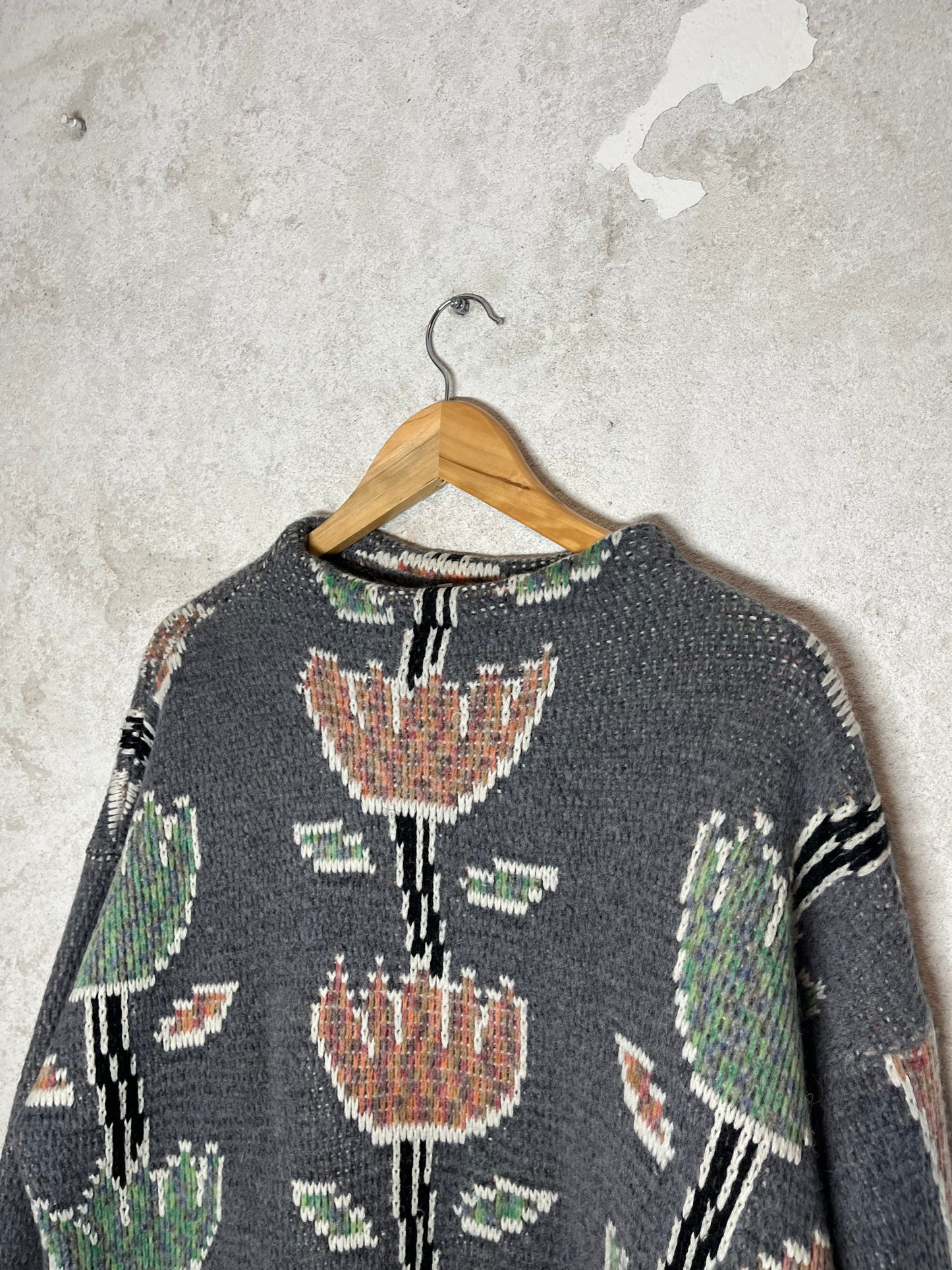 Oxbow vintage 90s heavy knit ski snowboard sweatshirt - M