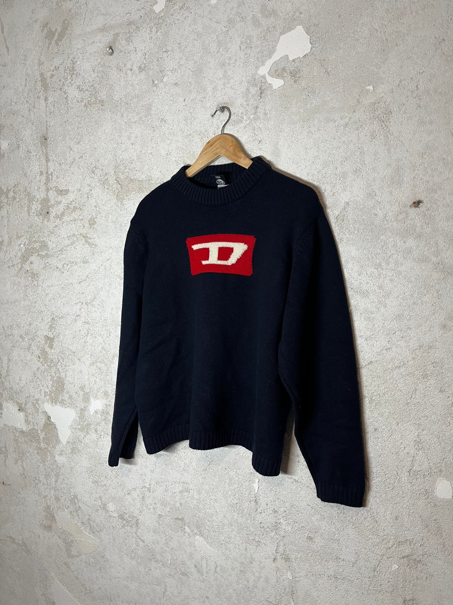 Diesel vintage 90s 2000s heavy knit sweatshirt - L