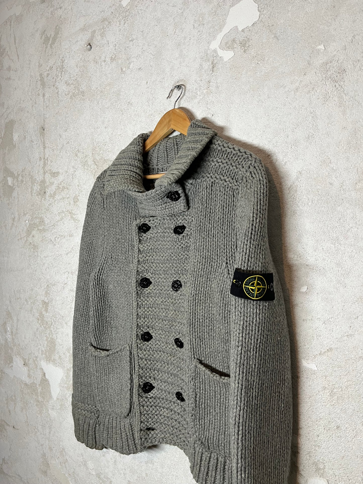 Stone Island heavy knit jacket - S