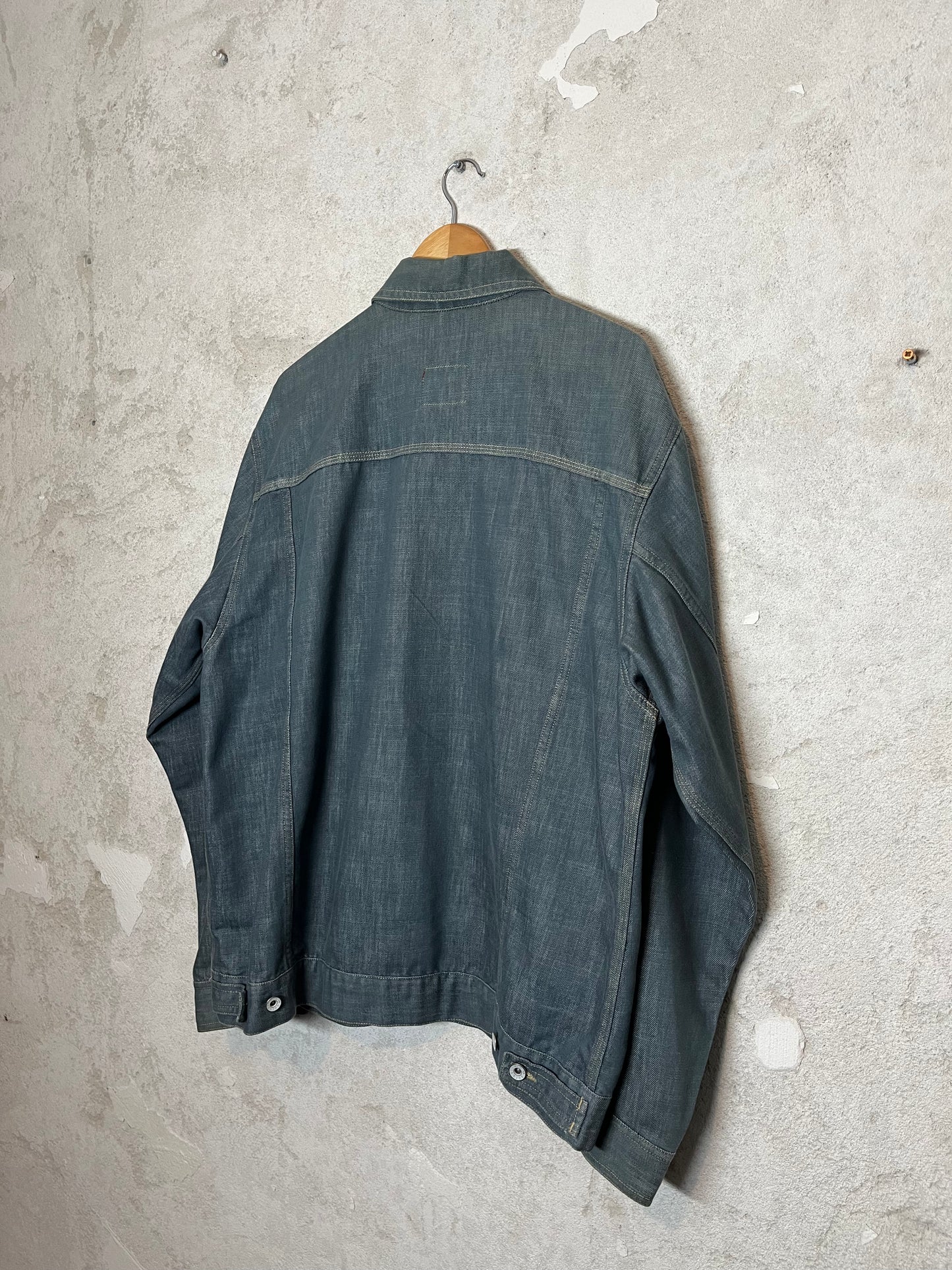 Quiksilver denim jacket with logo application - XL