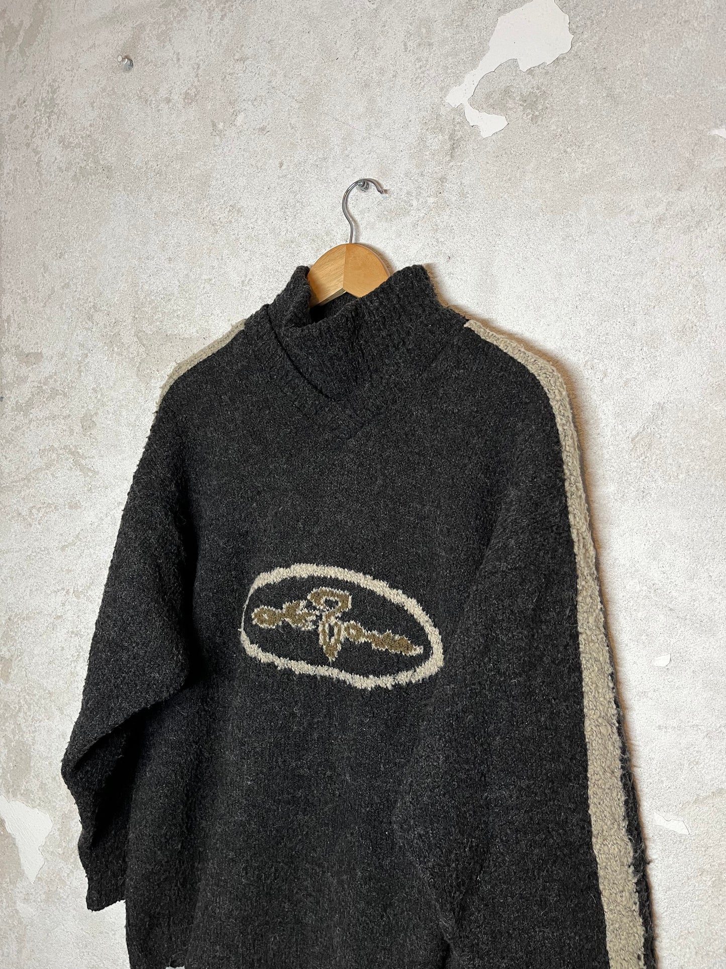 Oxbow ski snowboard heavy knit sweater - L