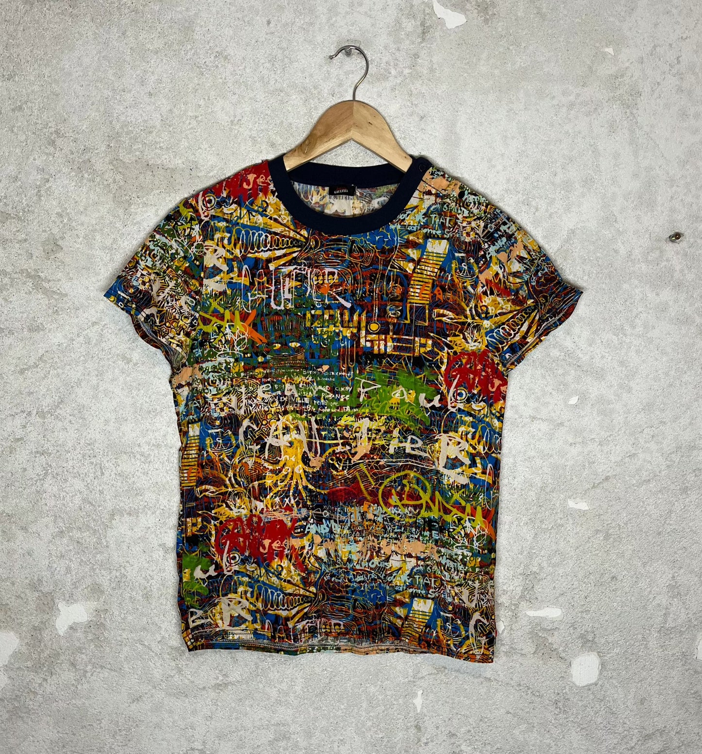 Jean Paul Gaultier multicolor drawing top