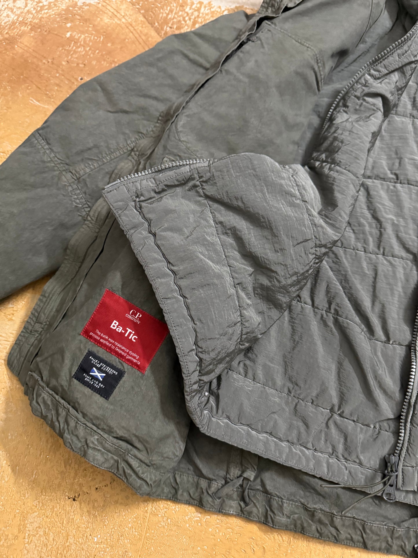 CP Company Ba-Tic Halley Stevensons waxed cotton 2-in-1 winter jacket - S