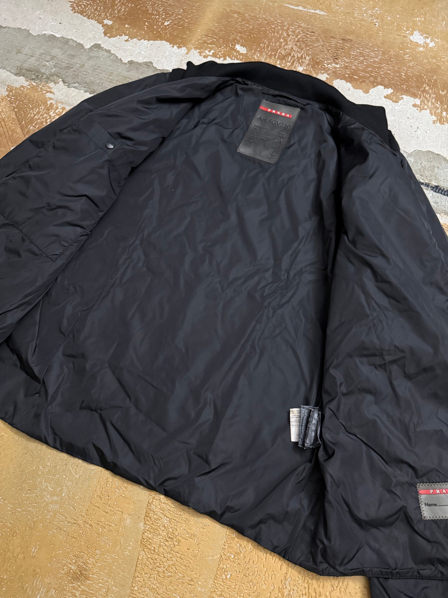 Prada vintage liner red tab jacket - M