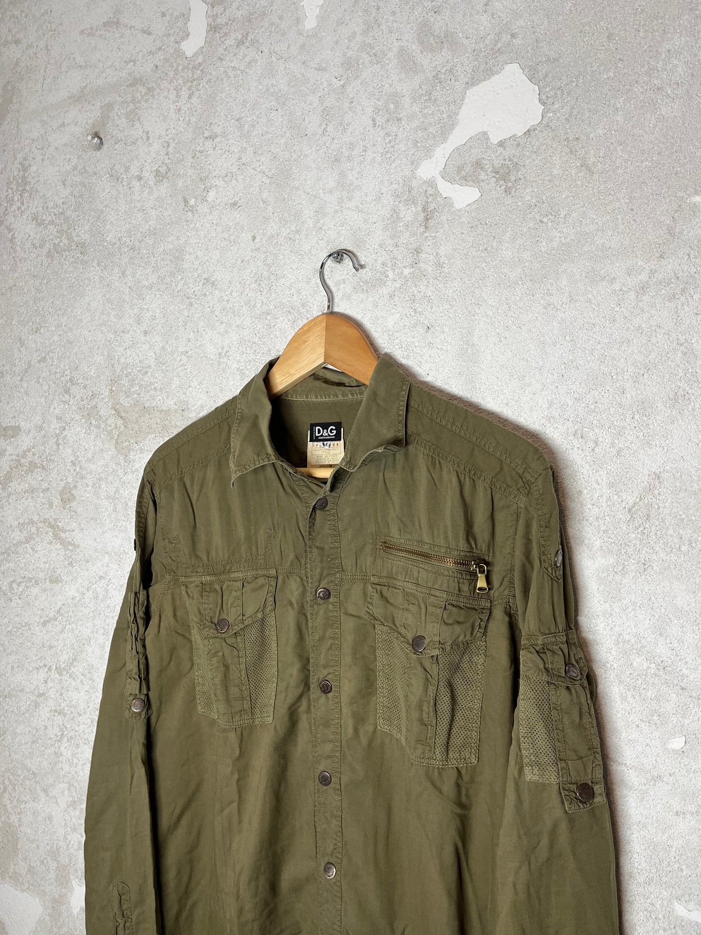 Dolce & Gabbana 2000s cargo multipocket shirt - M