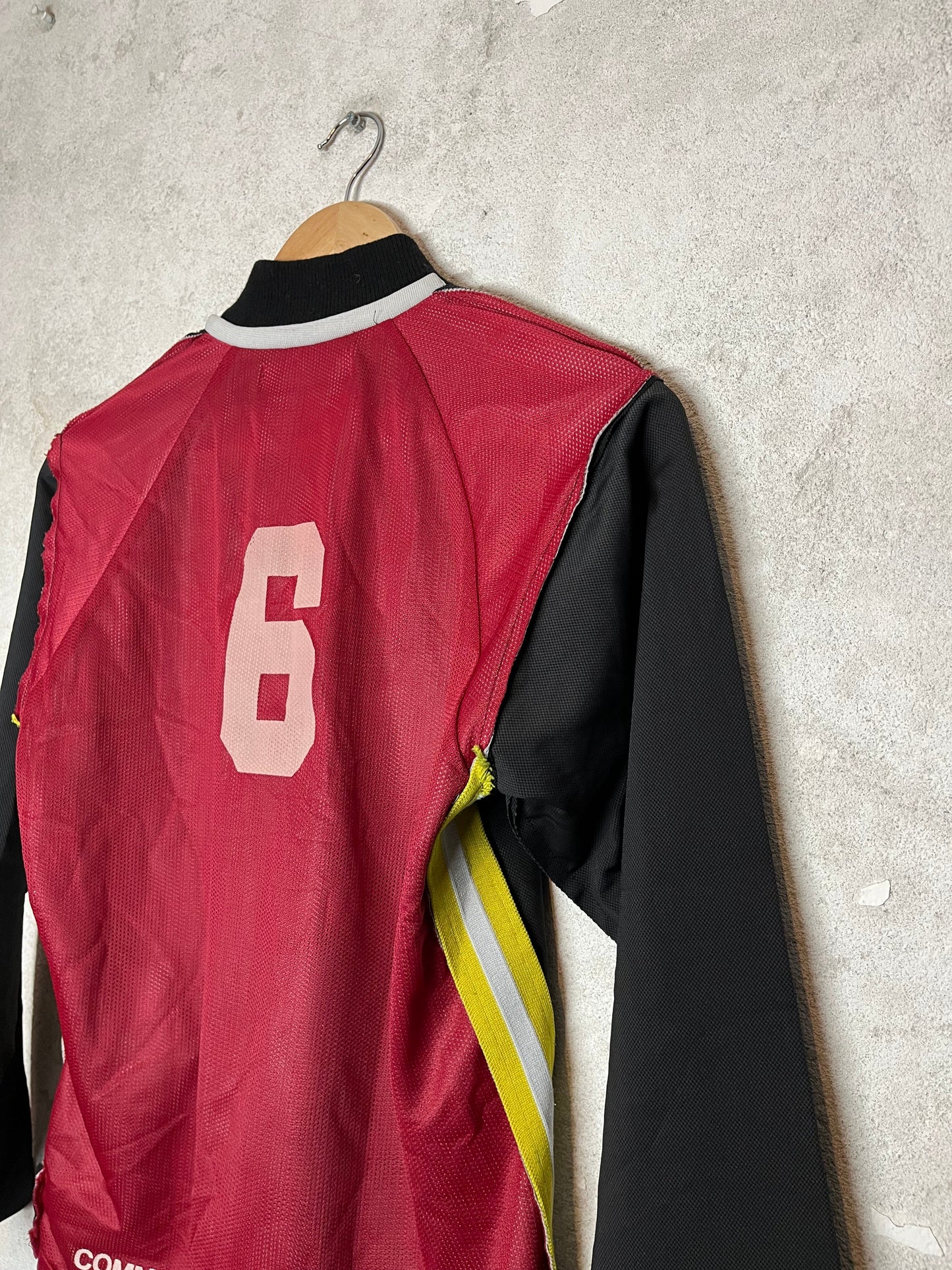 Comme des Garcons reconstructed hybrid track jersey - S