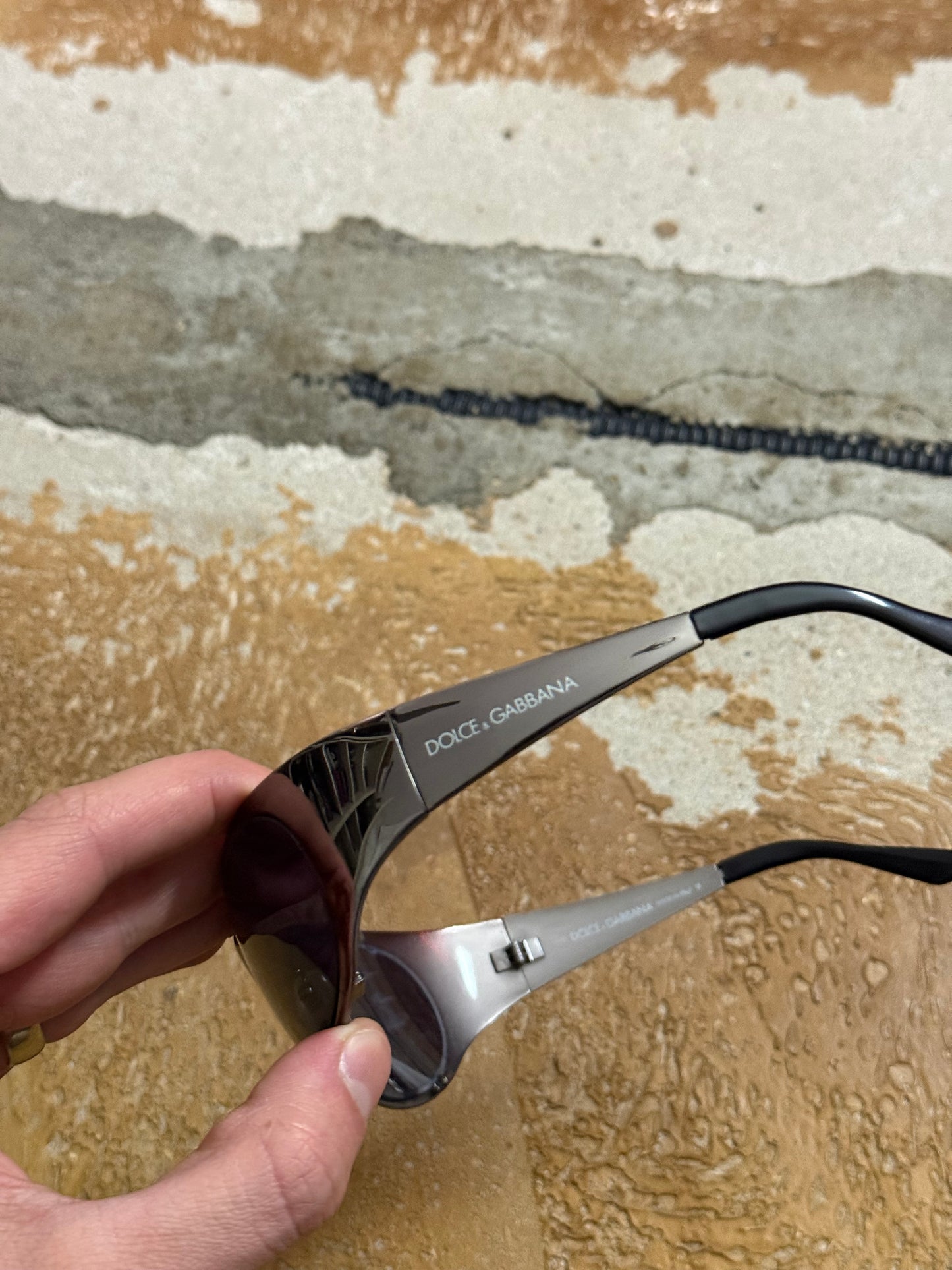 Dolce & Gabbana metal silver sunglasses