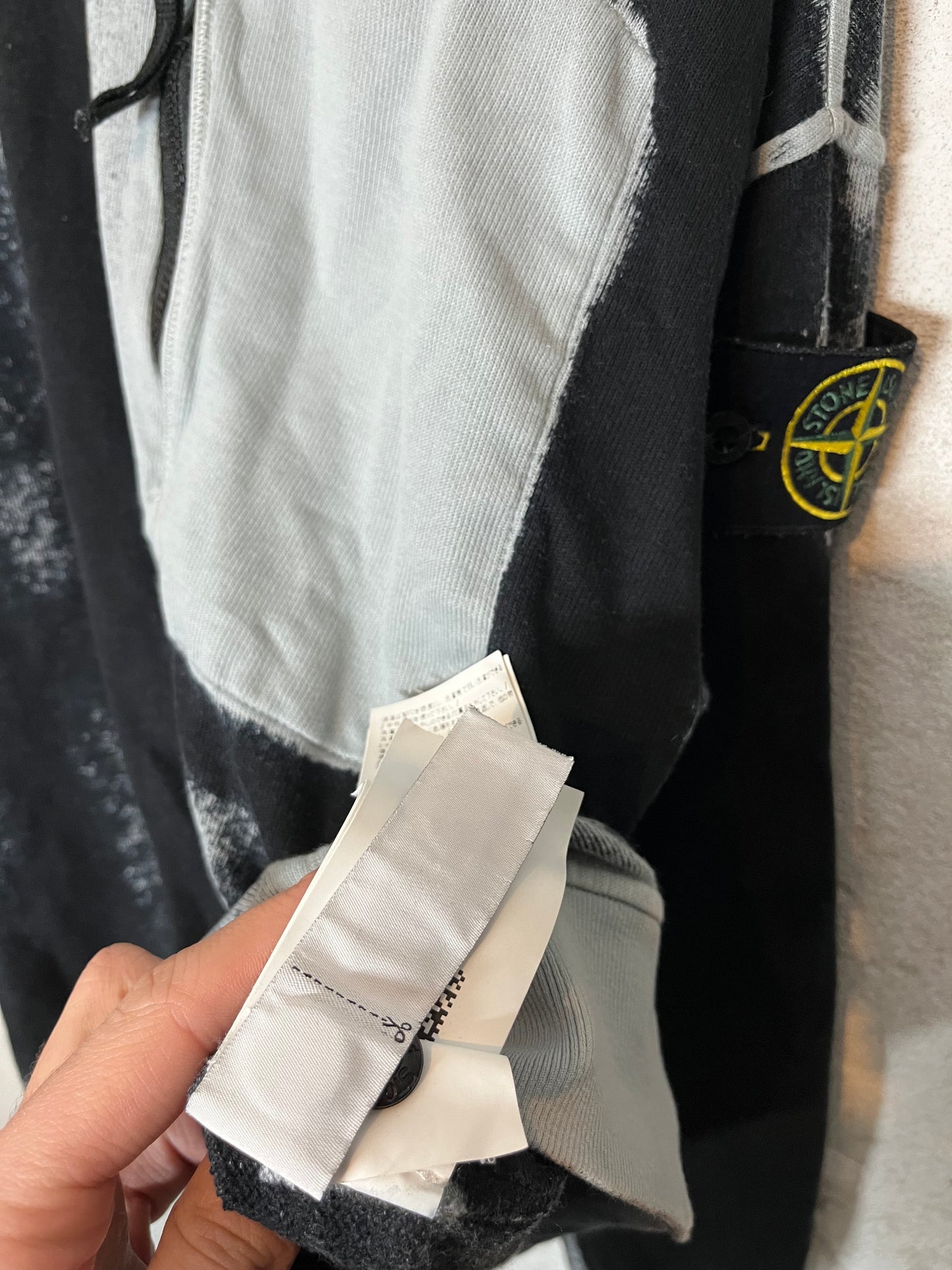 Stone Island hand sprayed airbrush sweater - M