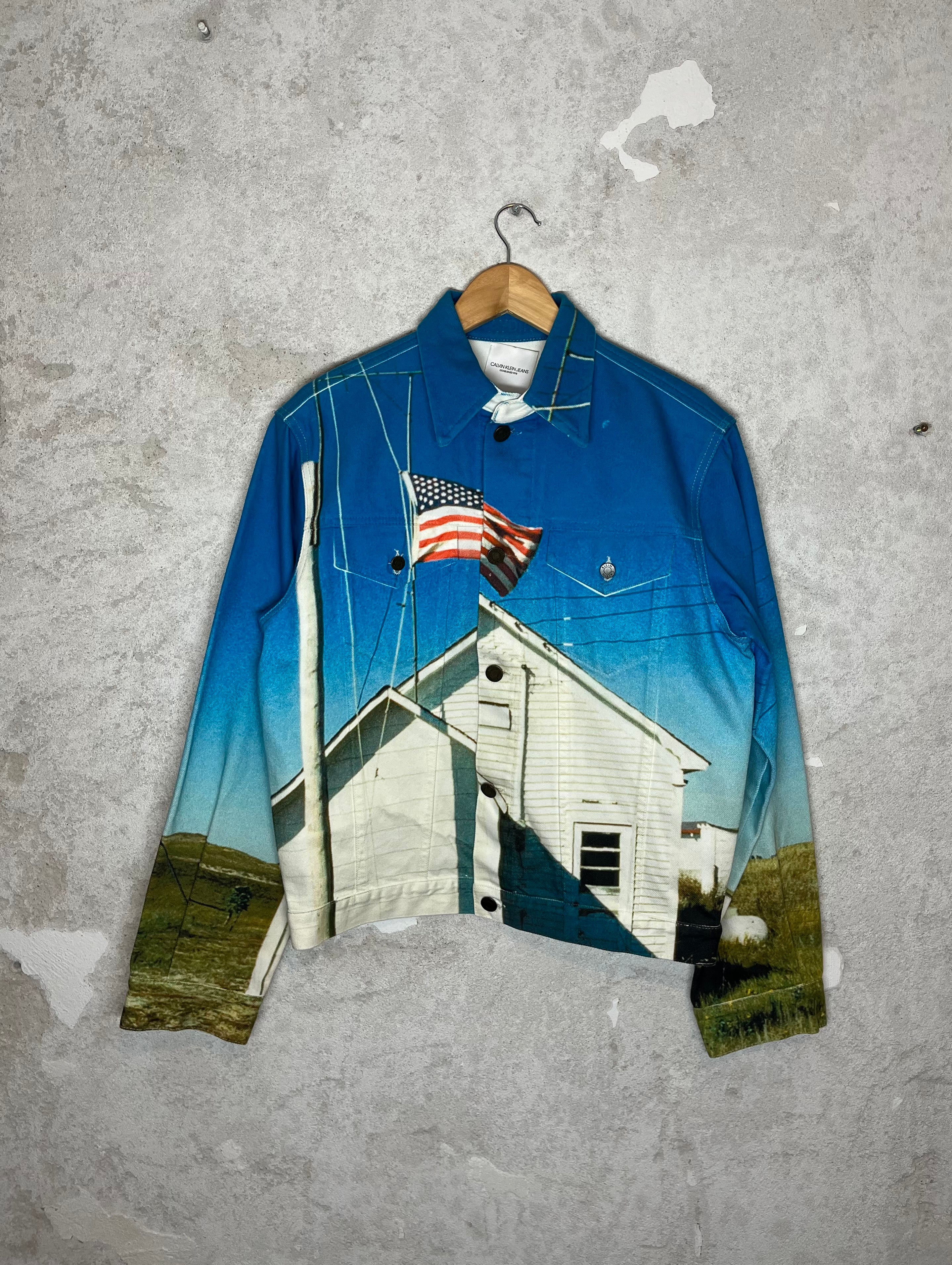 Raf Simons for Calvin Klein American Landscape denim jacket 205W39NYC Father of Vintage