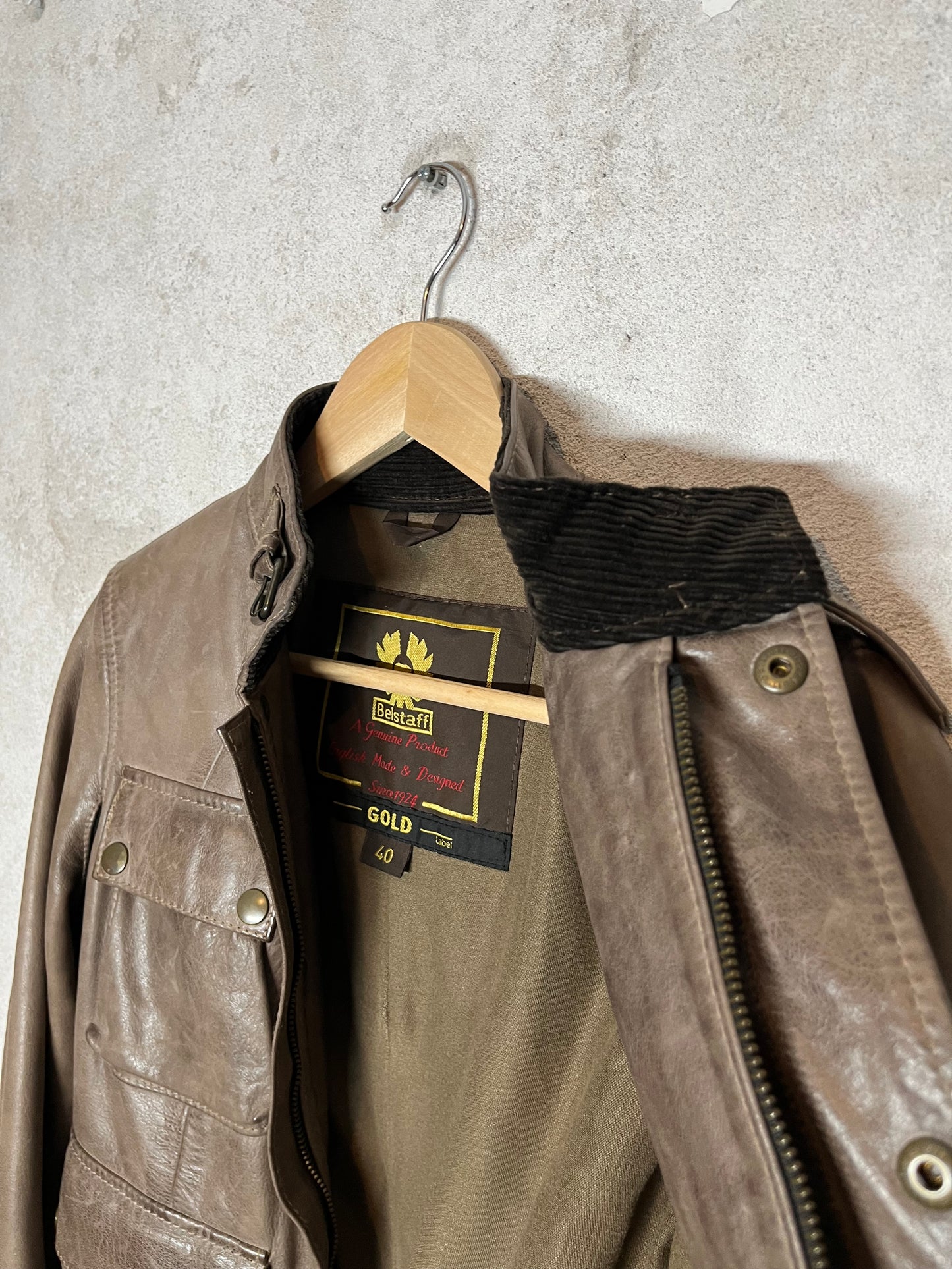 Belstaff vintage leather jacket - S