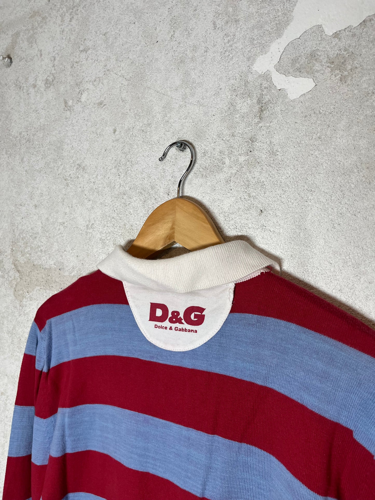 Dolce & Gabanna sweater longsleeve polo - M