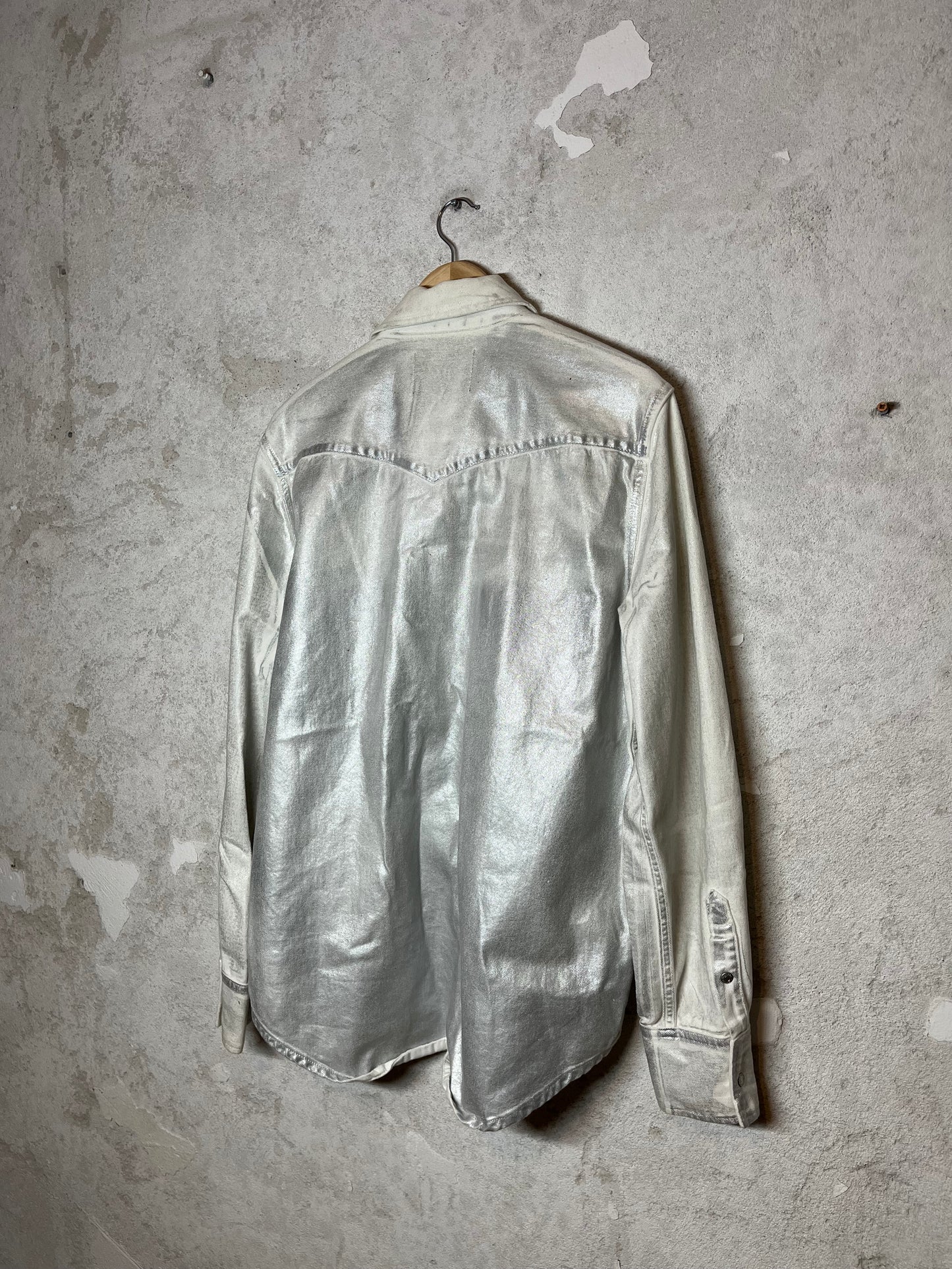 Calvin Klein x Andy Warhol by Raf Simons 205W39NYC metallic overshirt - XL