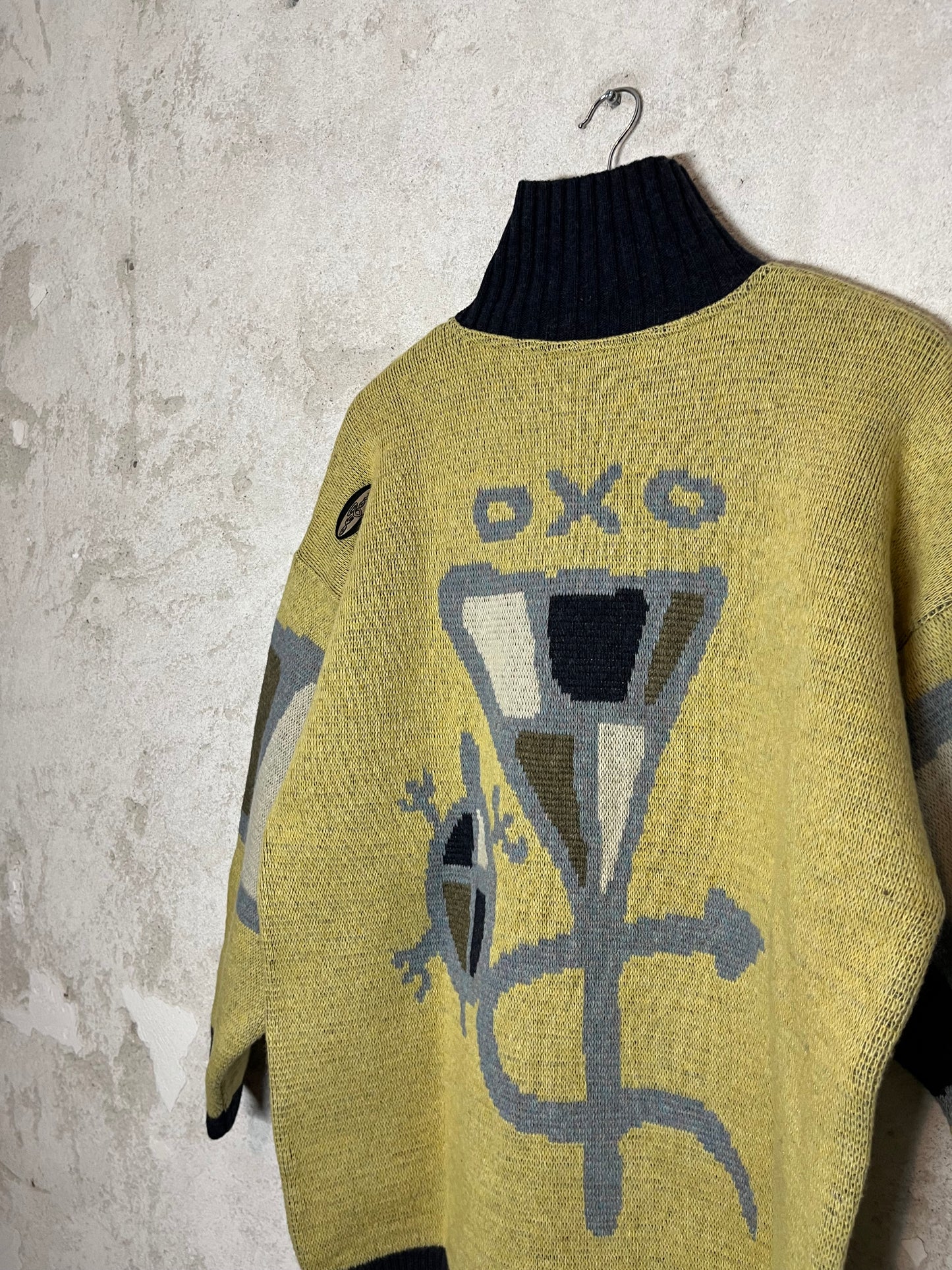 Oxbow vintage rare 2000s 90s ski snowboard heavy knit sweater collectors Skolpen - L