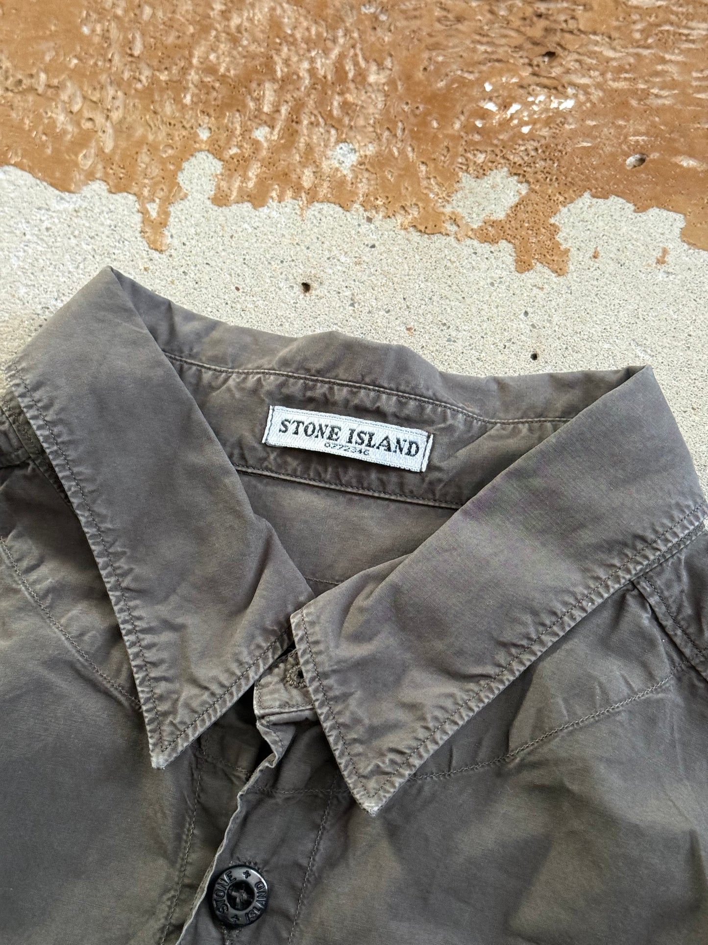 Stone Island italy embroidered overshirt - S