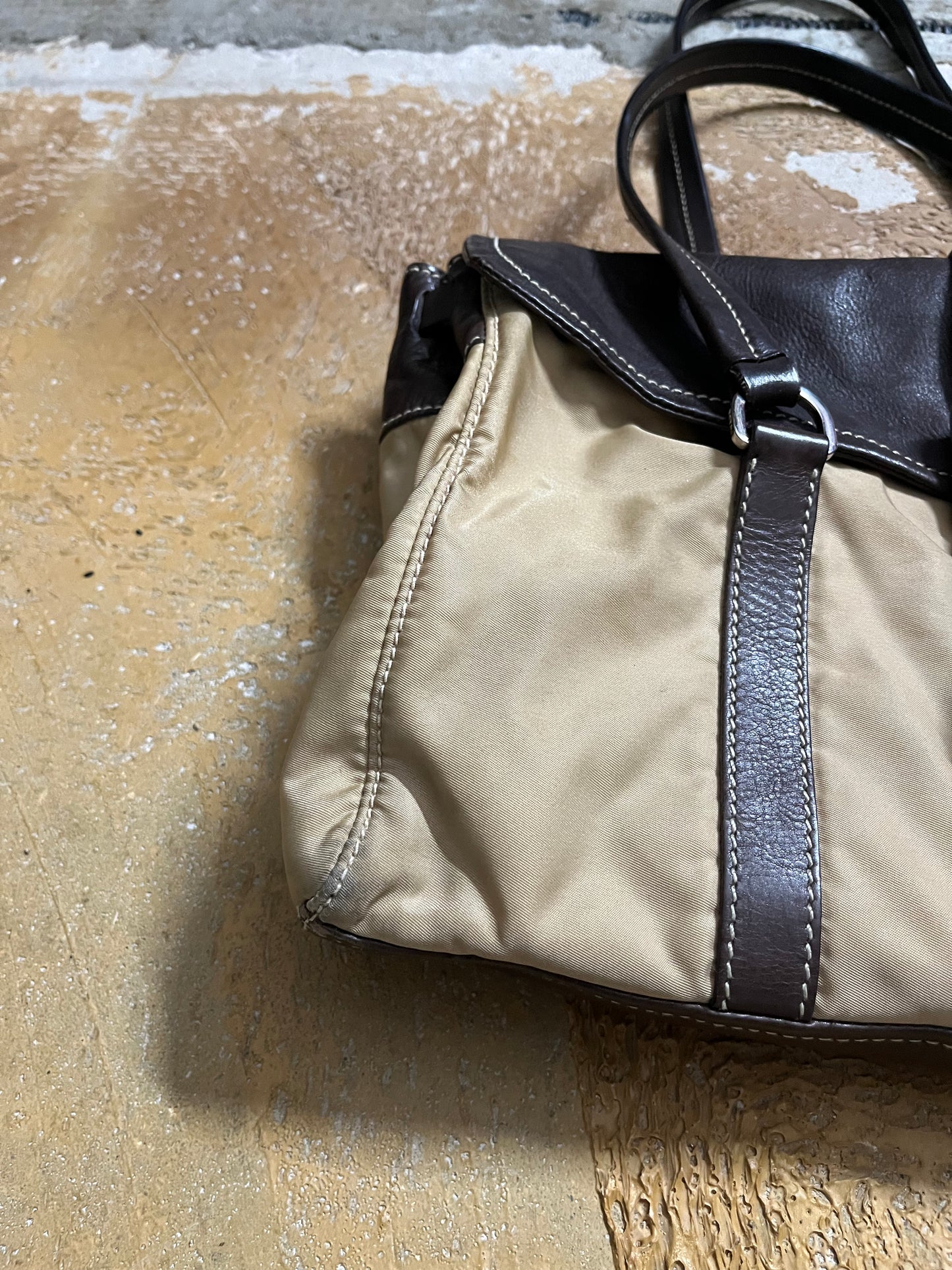 Prada Tessuto vintage brown bag