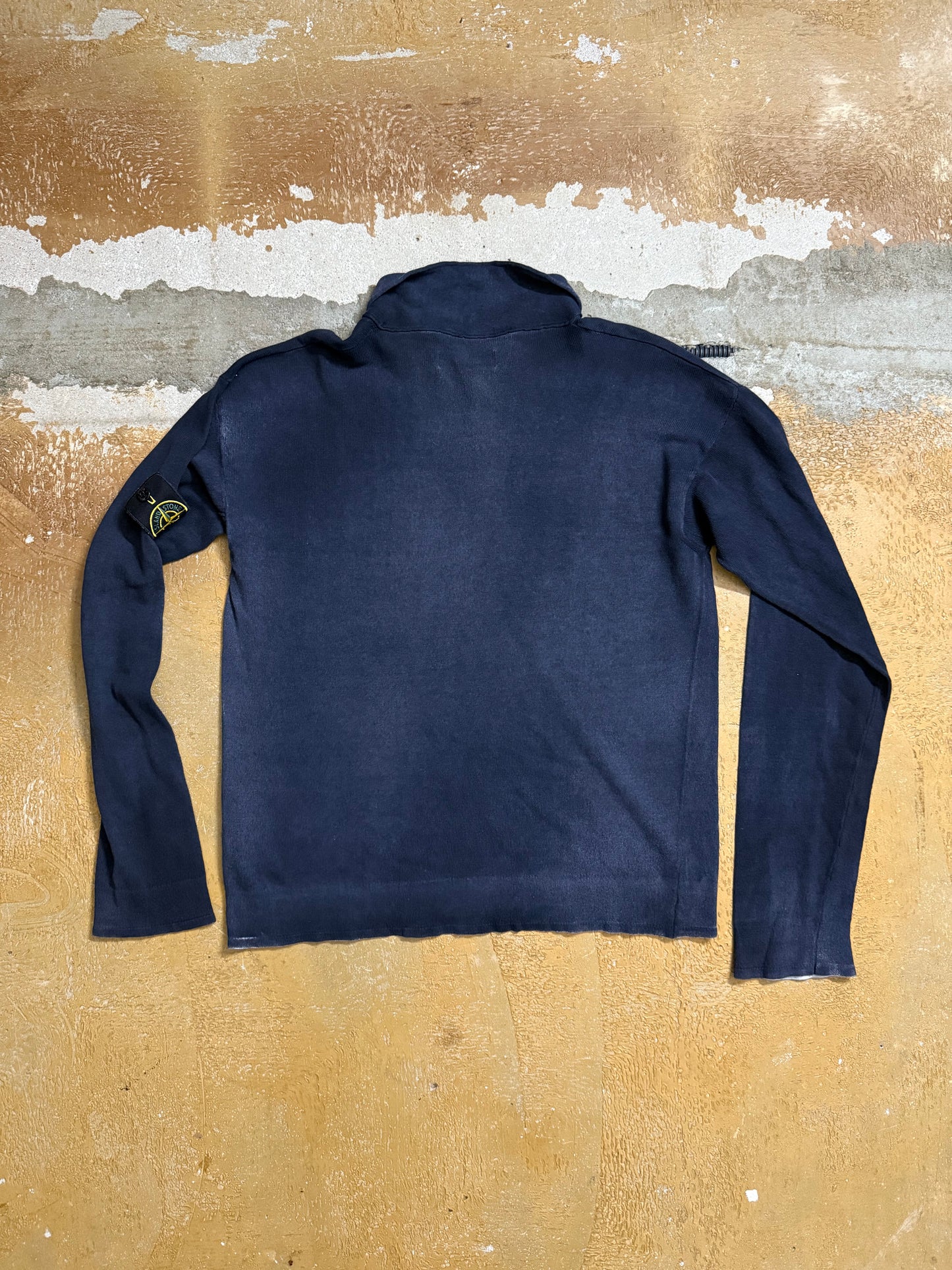 Stone Island vintage knit polo shirt - M