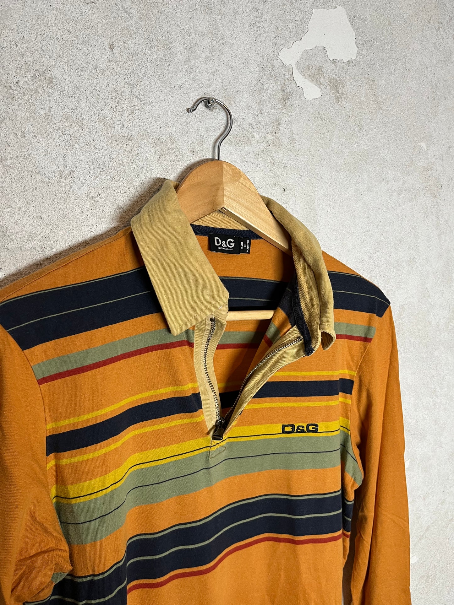 Dolce & Gabanna longsleeve vintage polo shirt - M