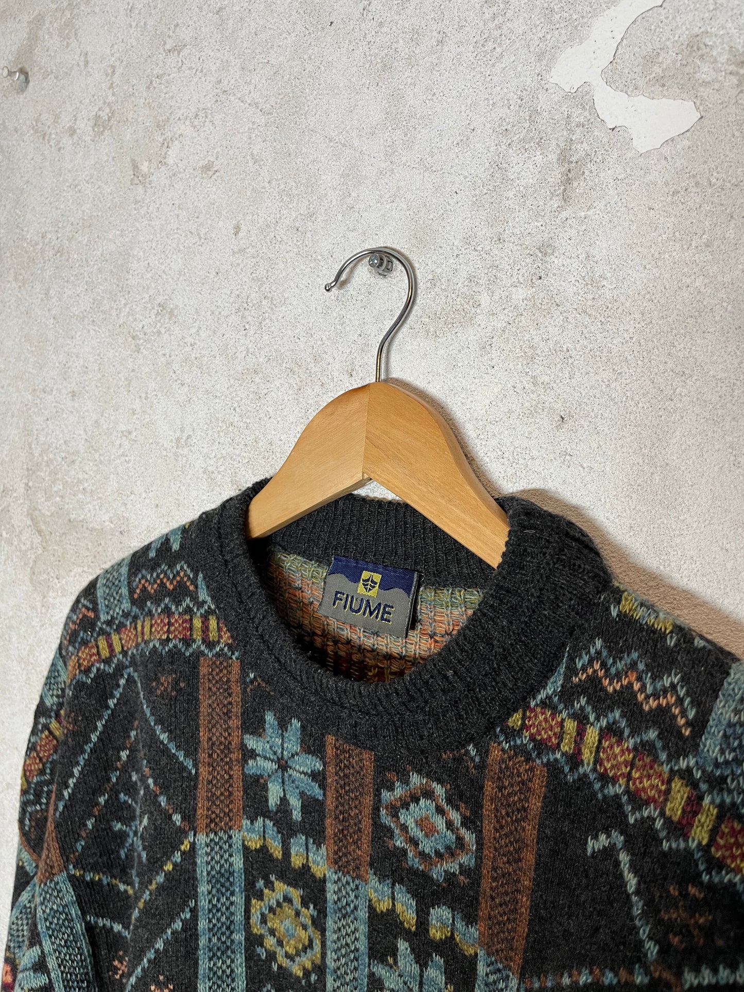 Fiume made in Italy vintage knit sweatshirt - XL