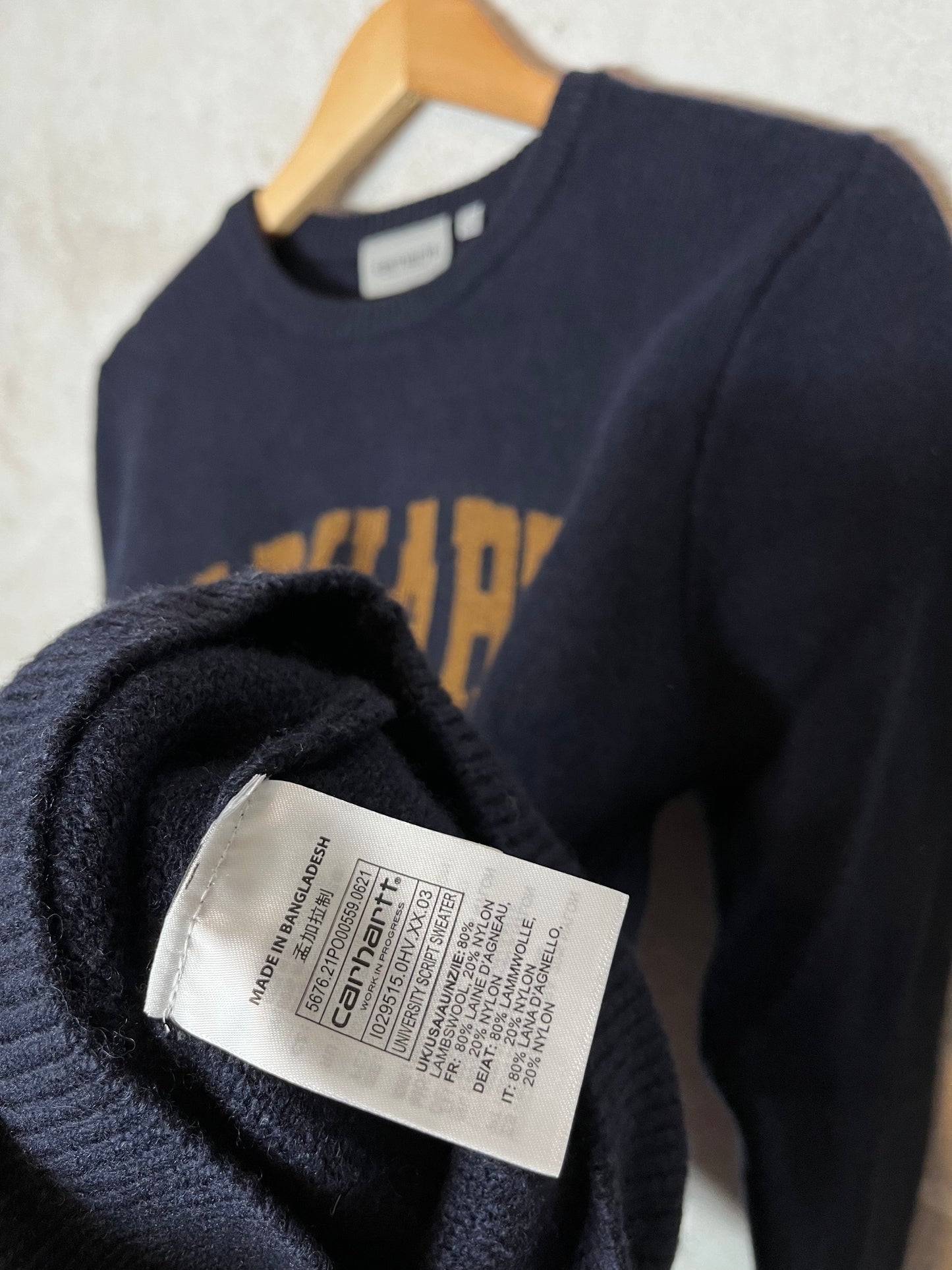 Carhartt wool knit sweatshirt - S