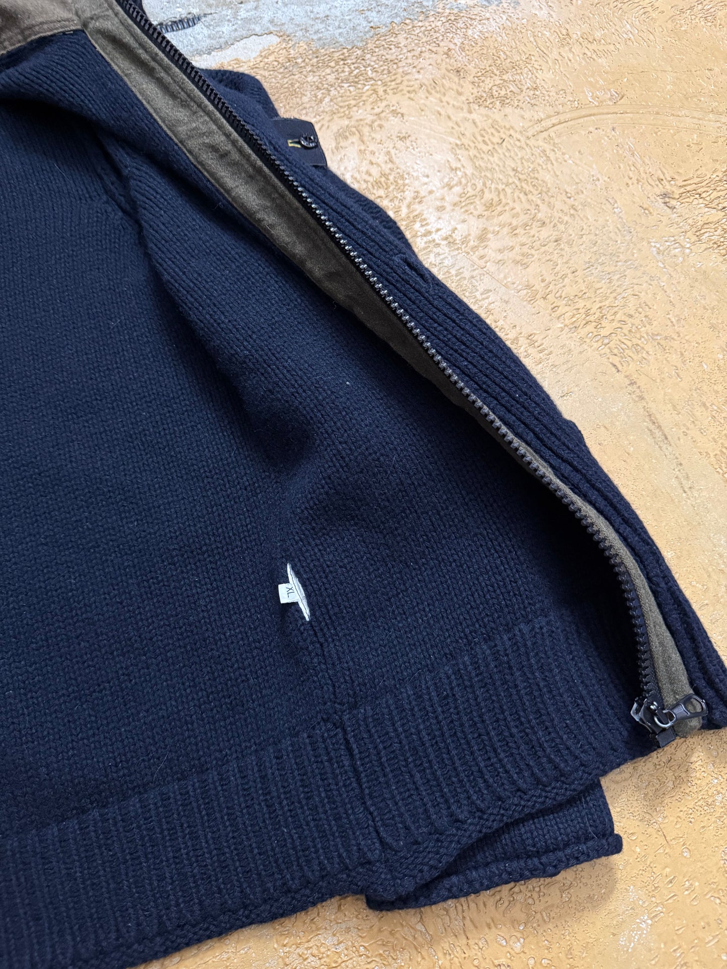 Stone Island vintage heavy knit 100% wool sweater - XL
