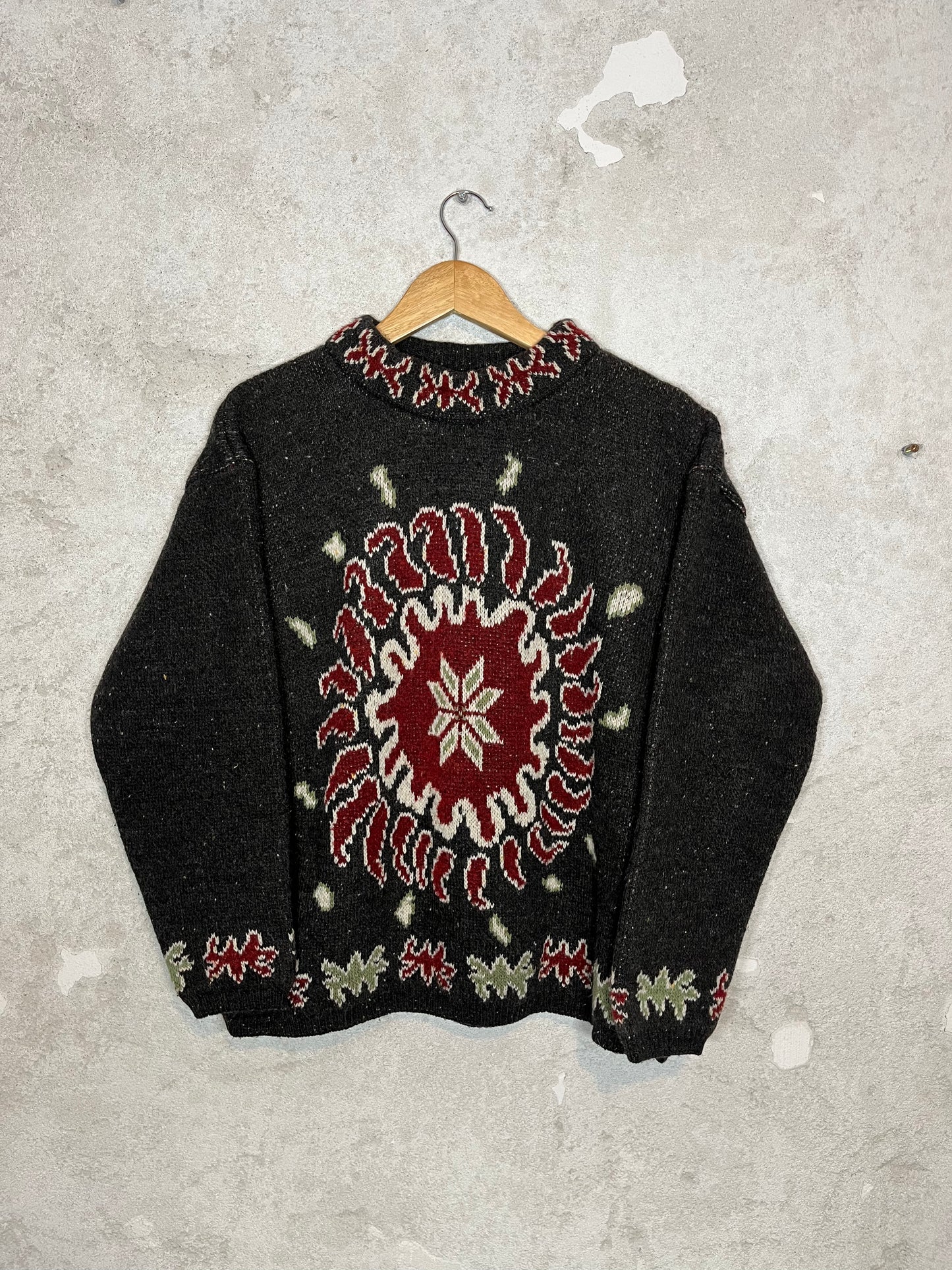 Vintage heavy ski snowboard knit - S/M