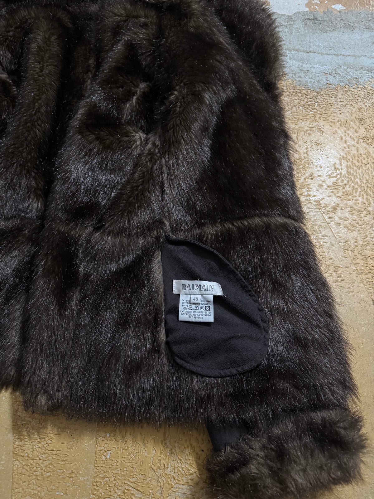 Balmain vintage fur jacket - M