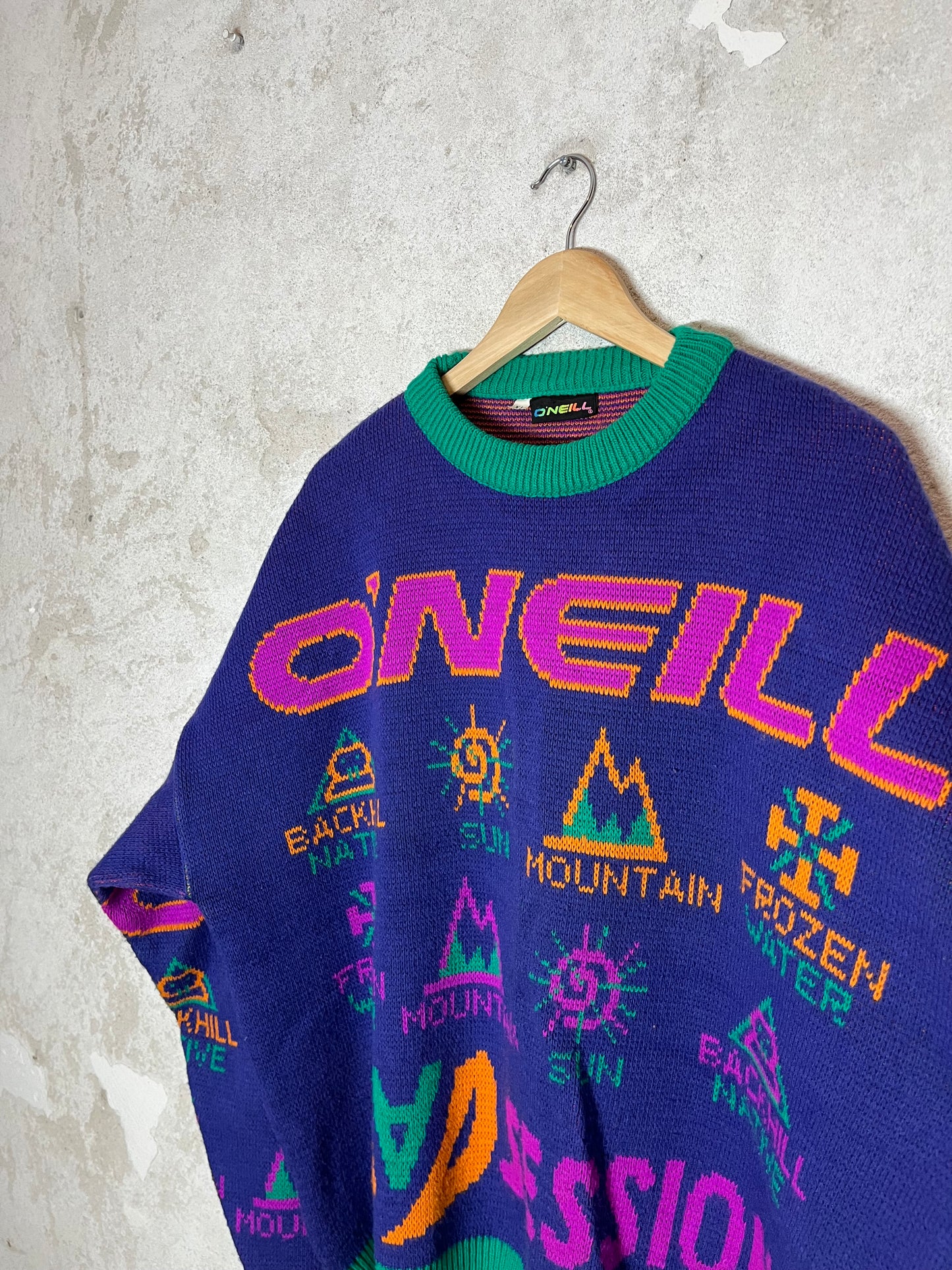 O’neill vintage ski heavy knit collectors sweatshirt - XL