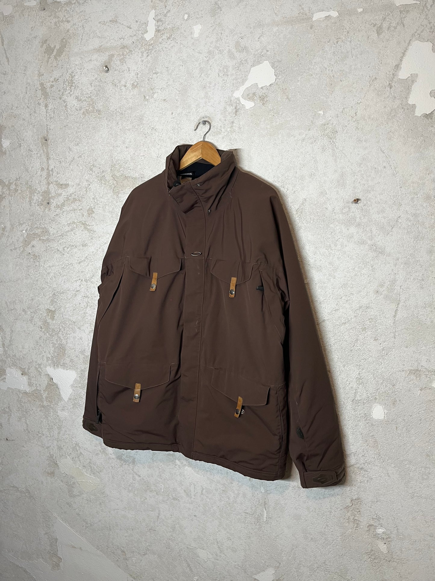 Oakley brown oversized ski jacket - XL