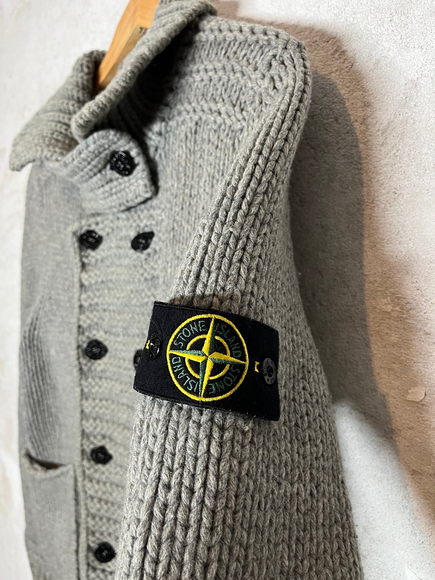 Stone Island heavy knit jacket - S